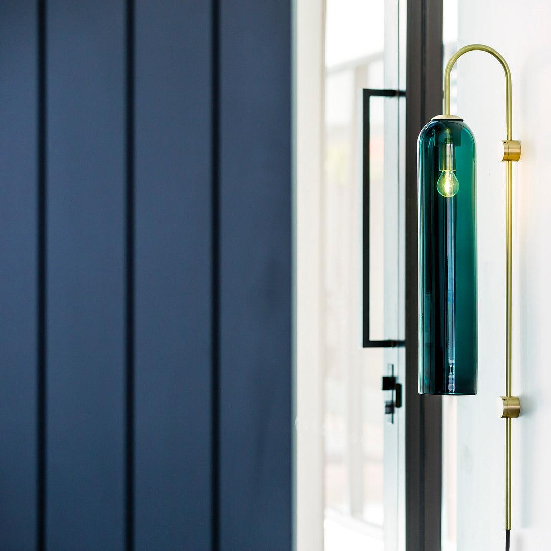 Valentina Modern Glass Plug-In Wall Lamp