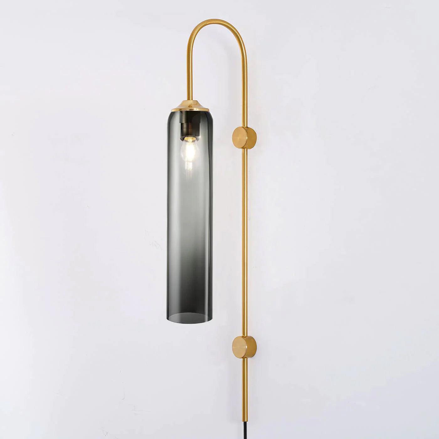 Valentina Modern Glass Plug-In Wall Lamp