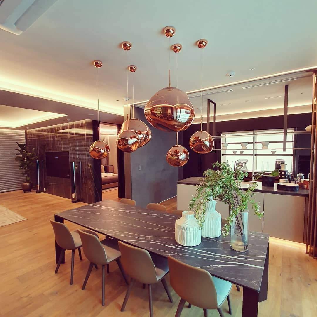 Lustra Pendant Lamp Modern Lava Glass - Letslighting