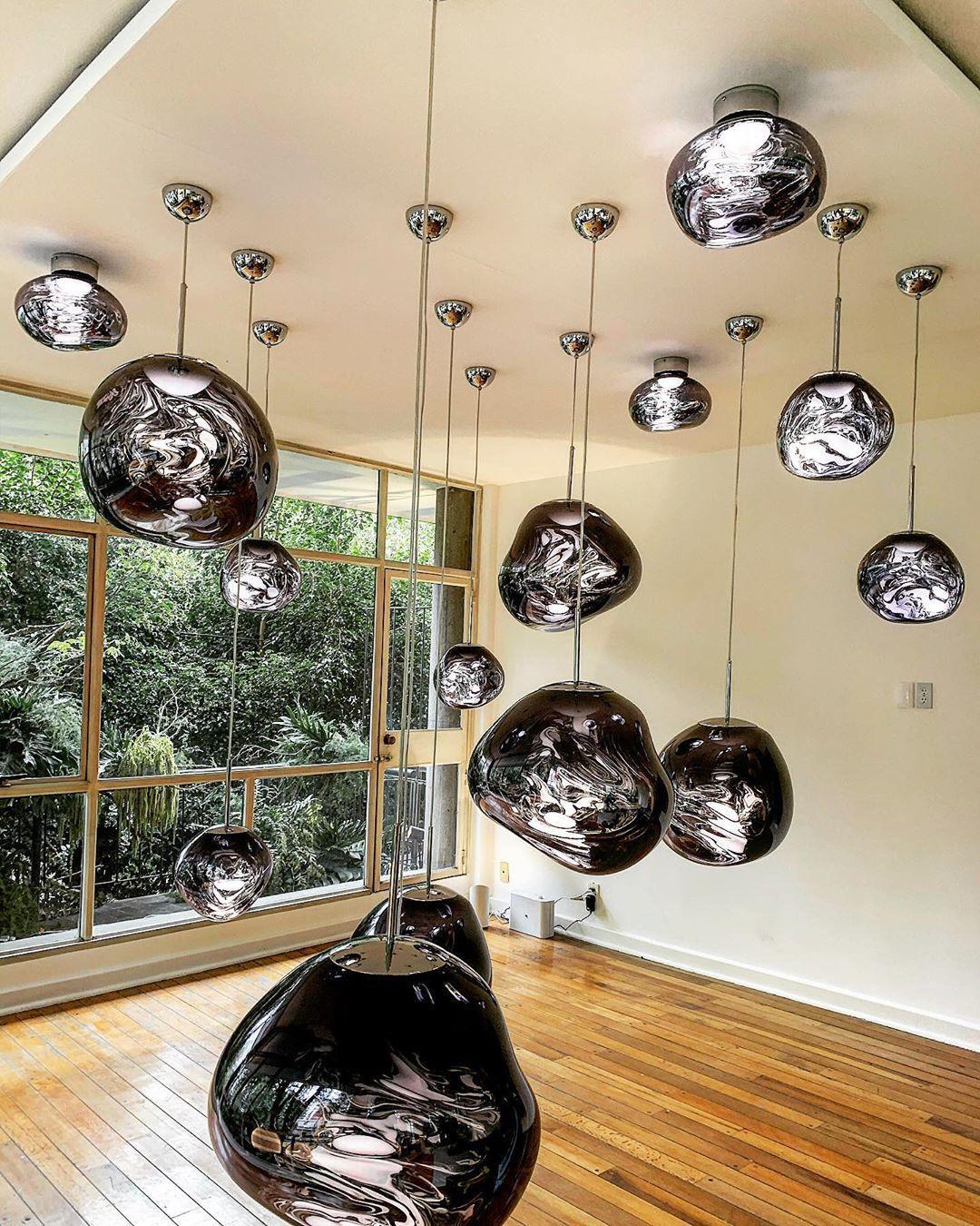 Lustra Pendant Lamp Modern Lava Glass - Letslighting