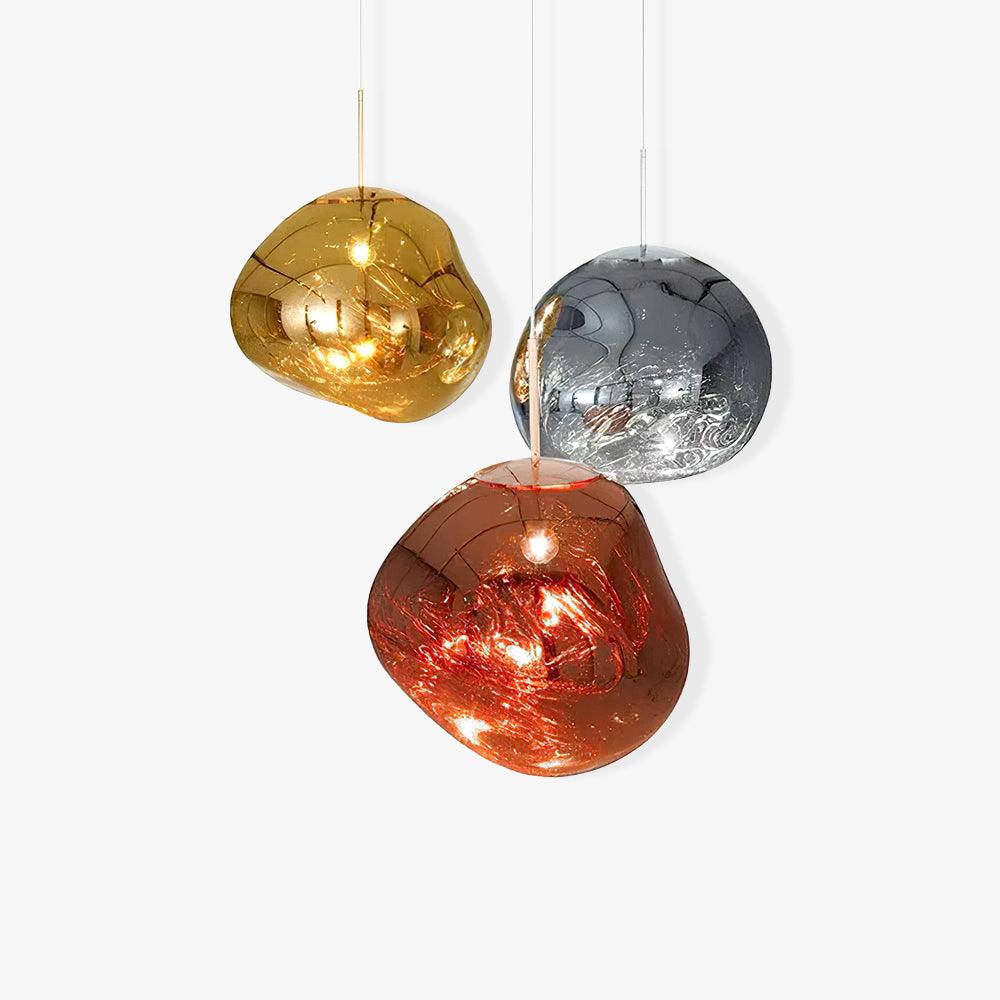 Lustra Pendant Lamp Modern Lava Glass - Letslighting