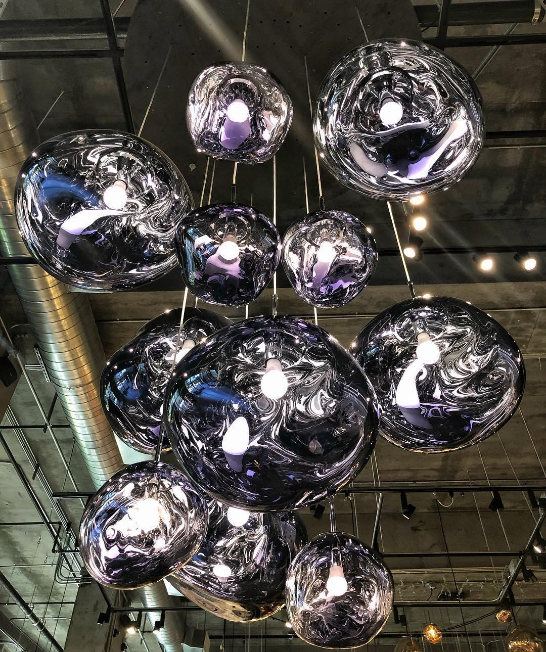 Lustra Pendant Lamp Modern Lava Glass - Letslighting
