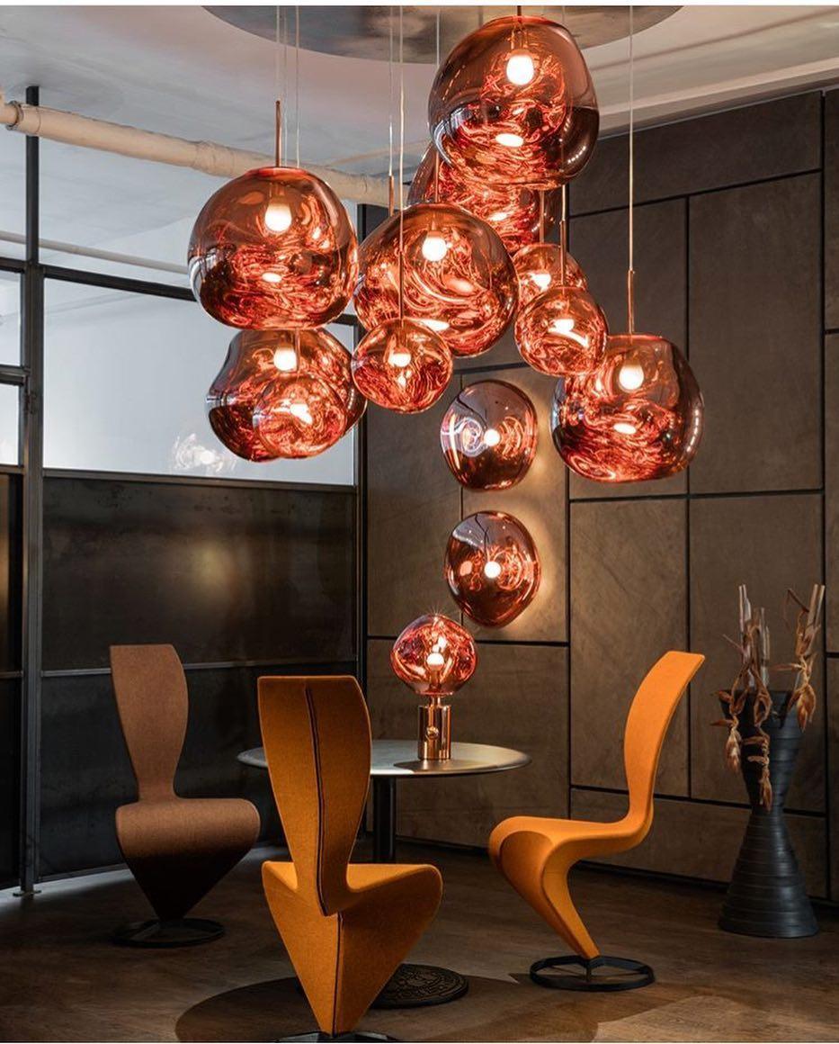 Lustra Pendant Lamp Modern Lava Glass - Letslighting