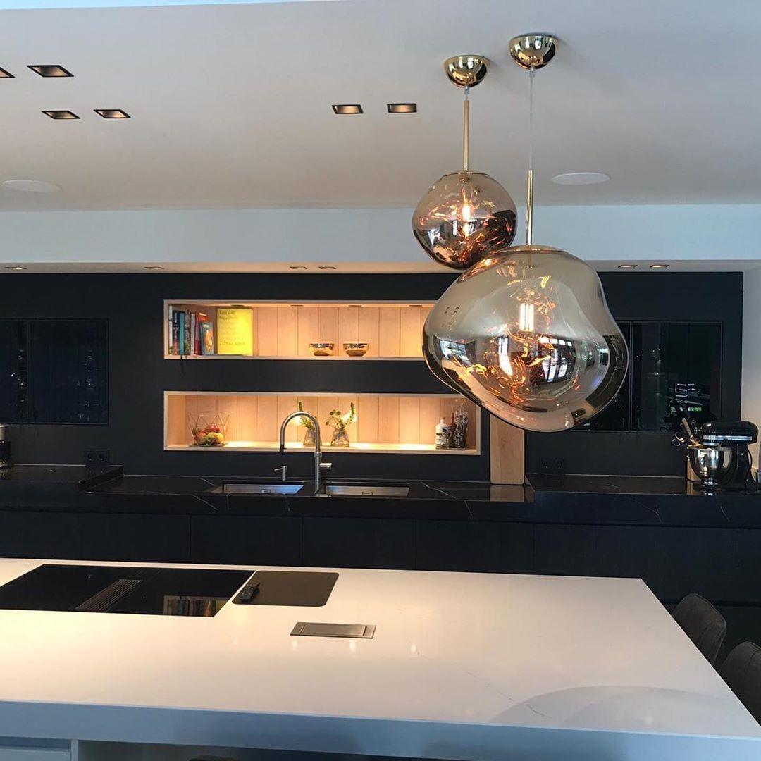 Lustra Pendant Lamp Modern Lava Glass - Letslighting