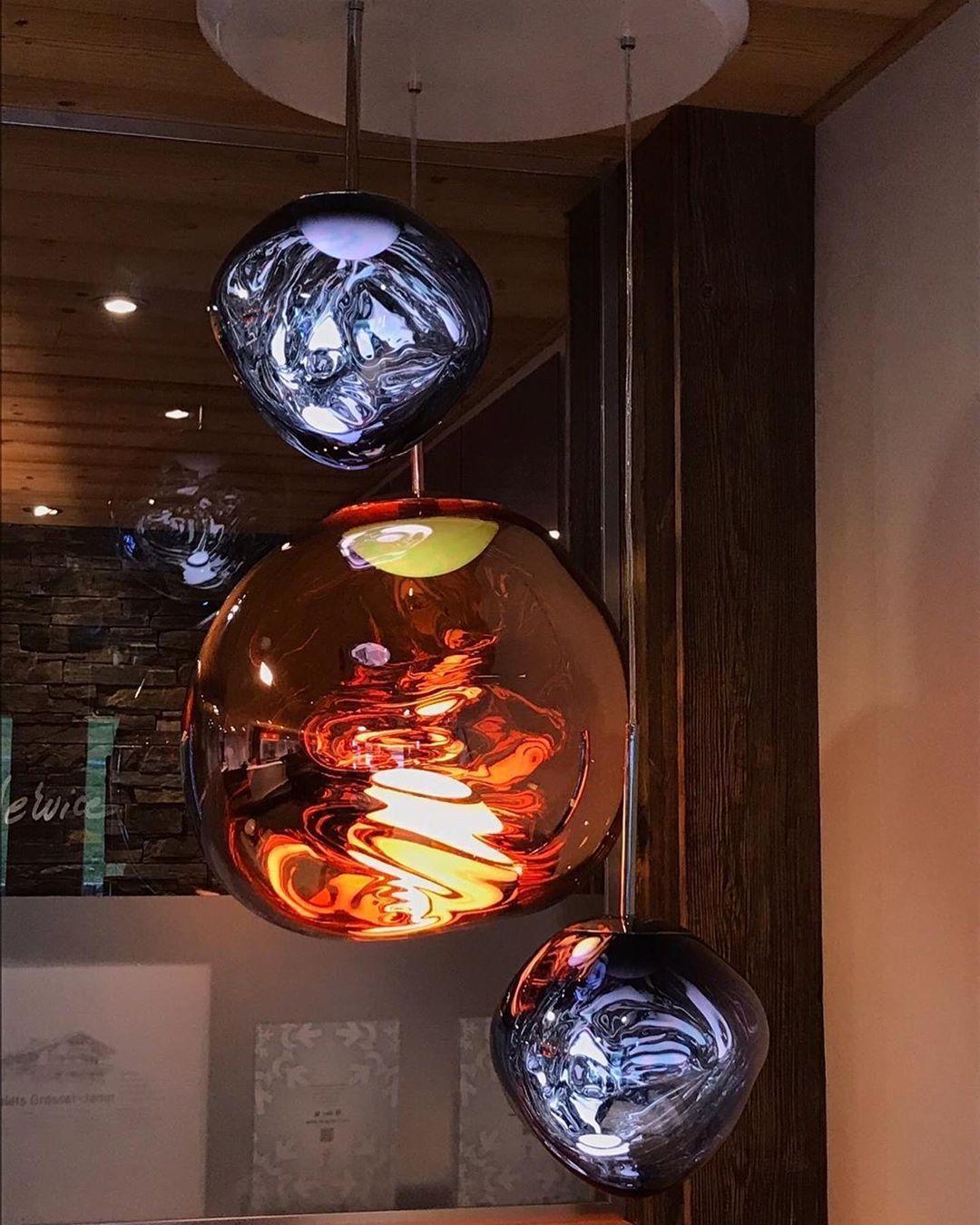 Lustra Pendant Lamp Modern Lava Glass - Letslighting