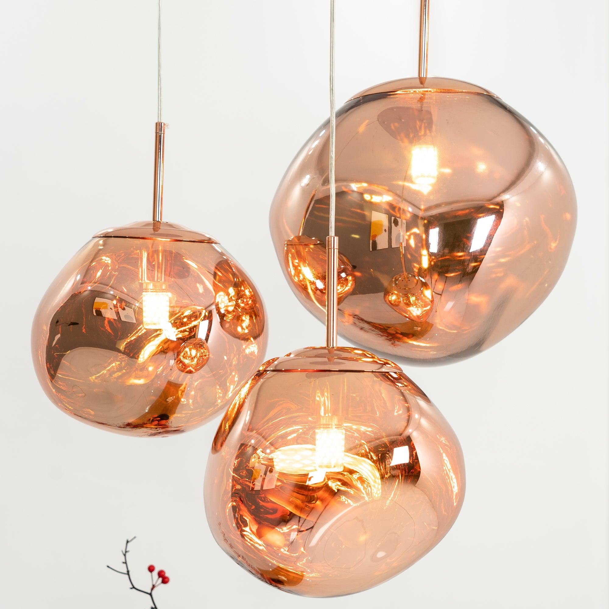 Lustra Pendant Lamp Modern Lava Glass - Letslighting