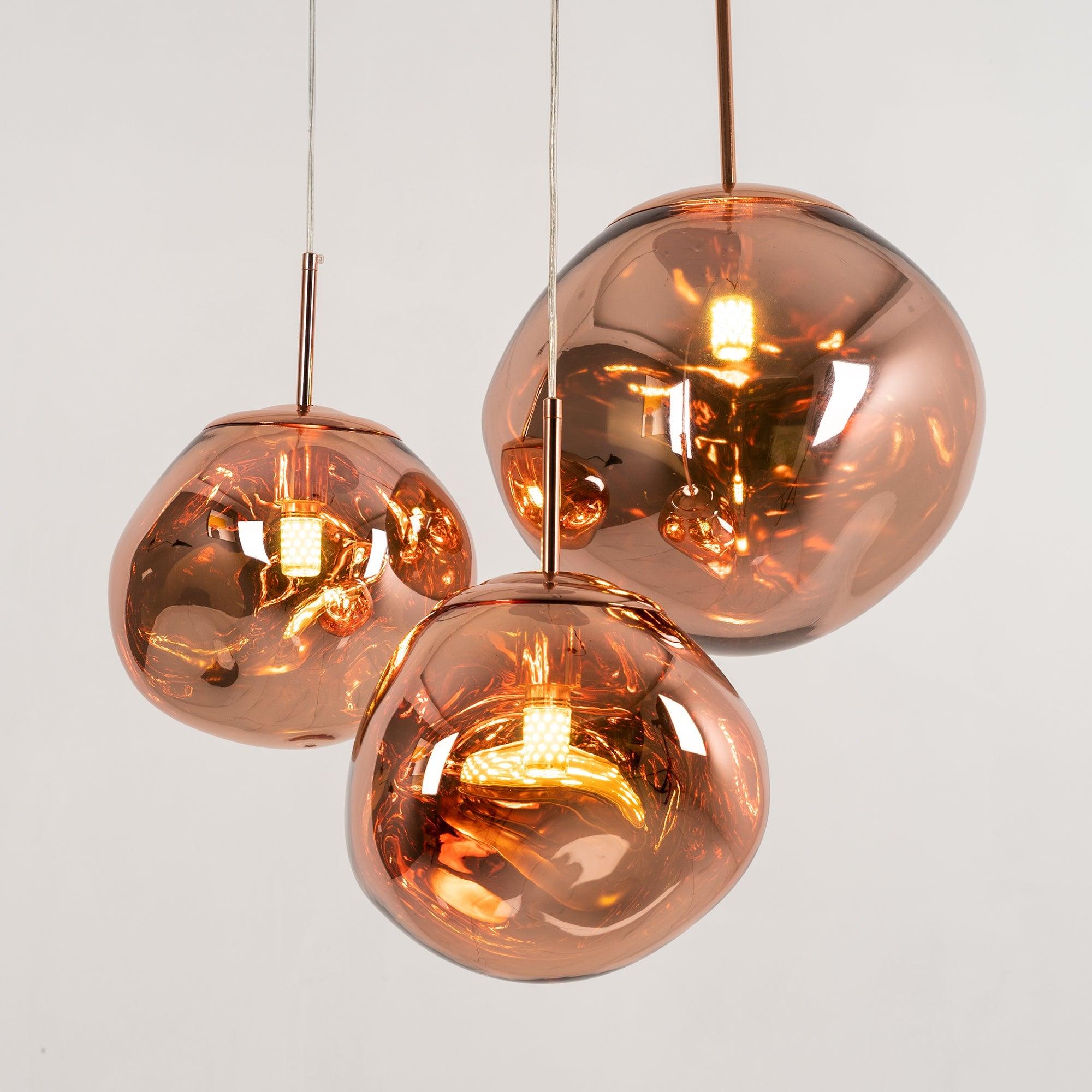 Lustra Pendant Lamp Modern Lava Glass - Letslighting