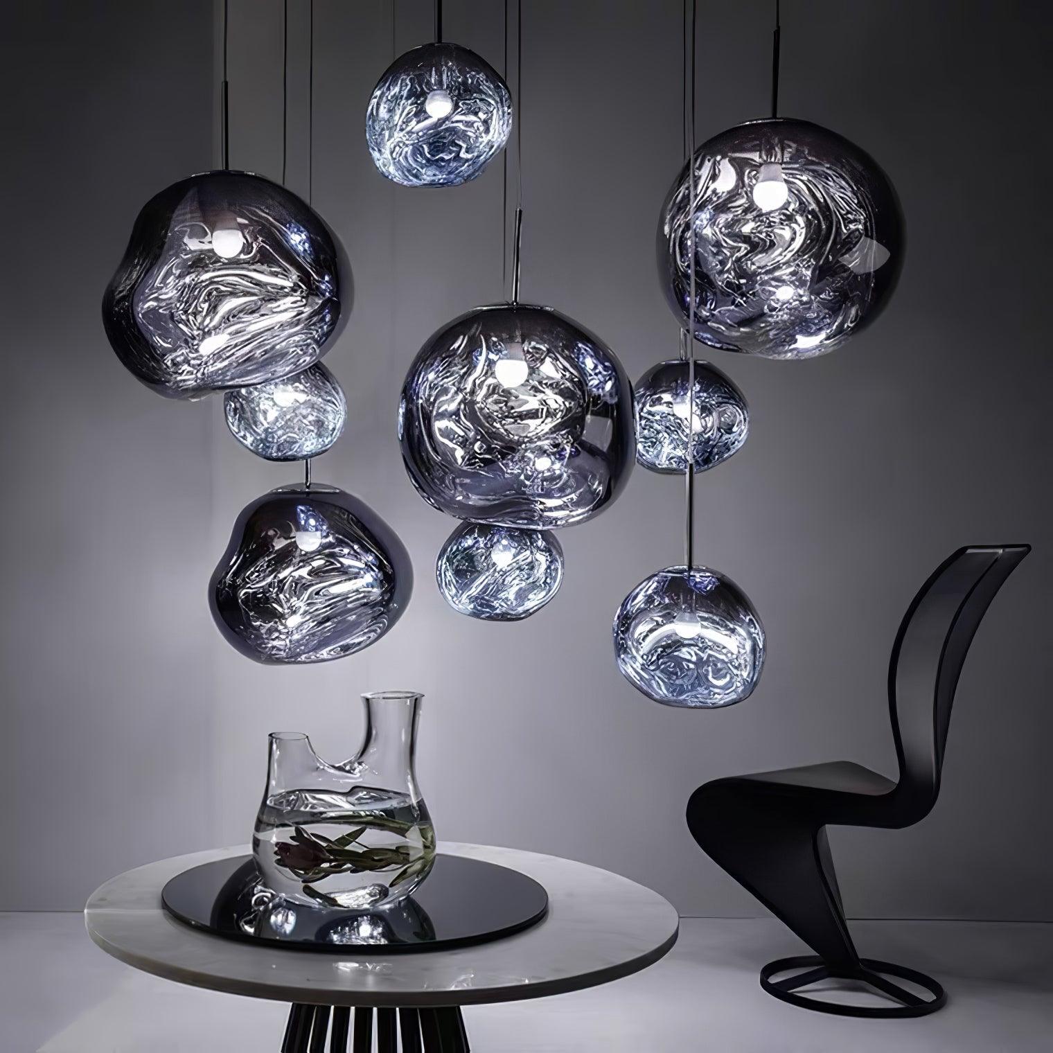 Lustra Pendant Lamp Modern Lava Glass - Letslighting