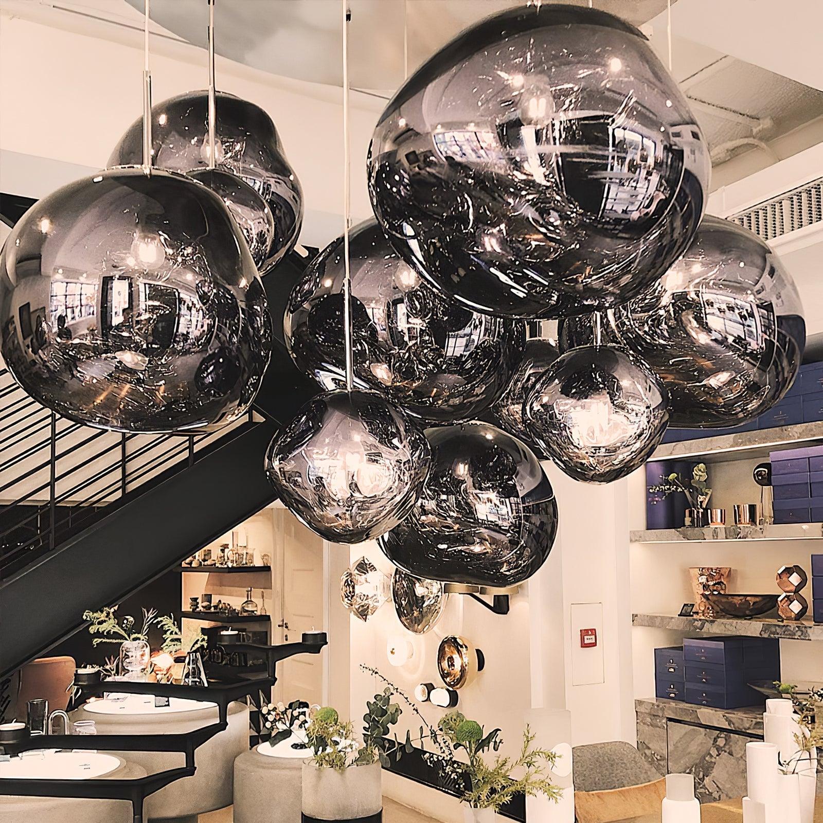 Lustra Pendant Lamp Modern Lava Glass - Letslighting