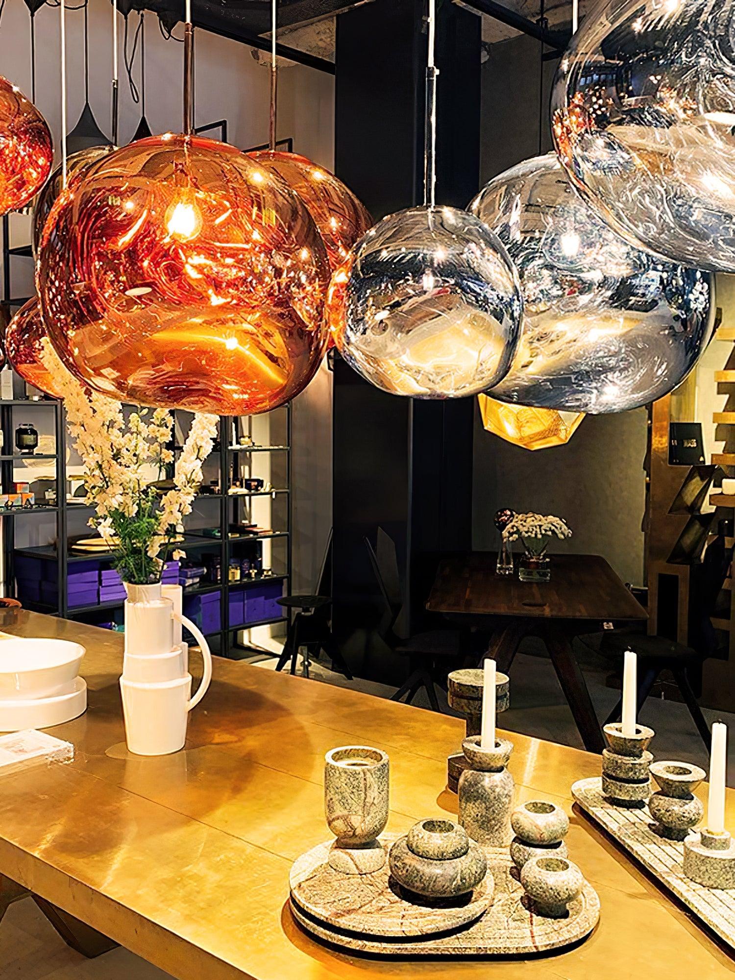 Lustra Pendant Lamp Modern Lava Glass - Letslighting
