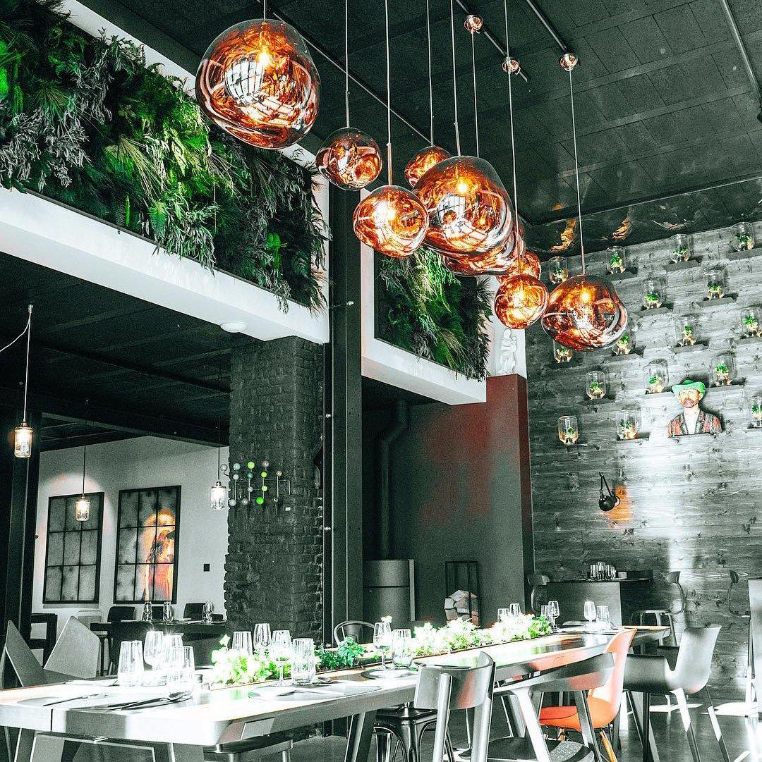 Lustra Pendant Lamp Modern Lava Glass - Letslighting
