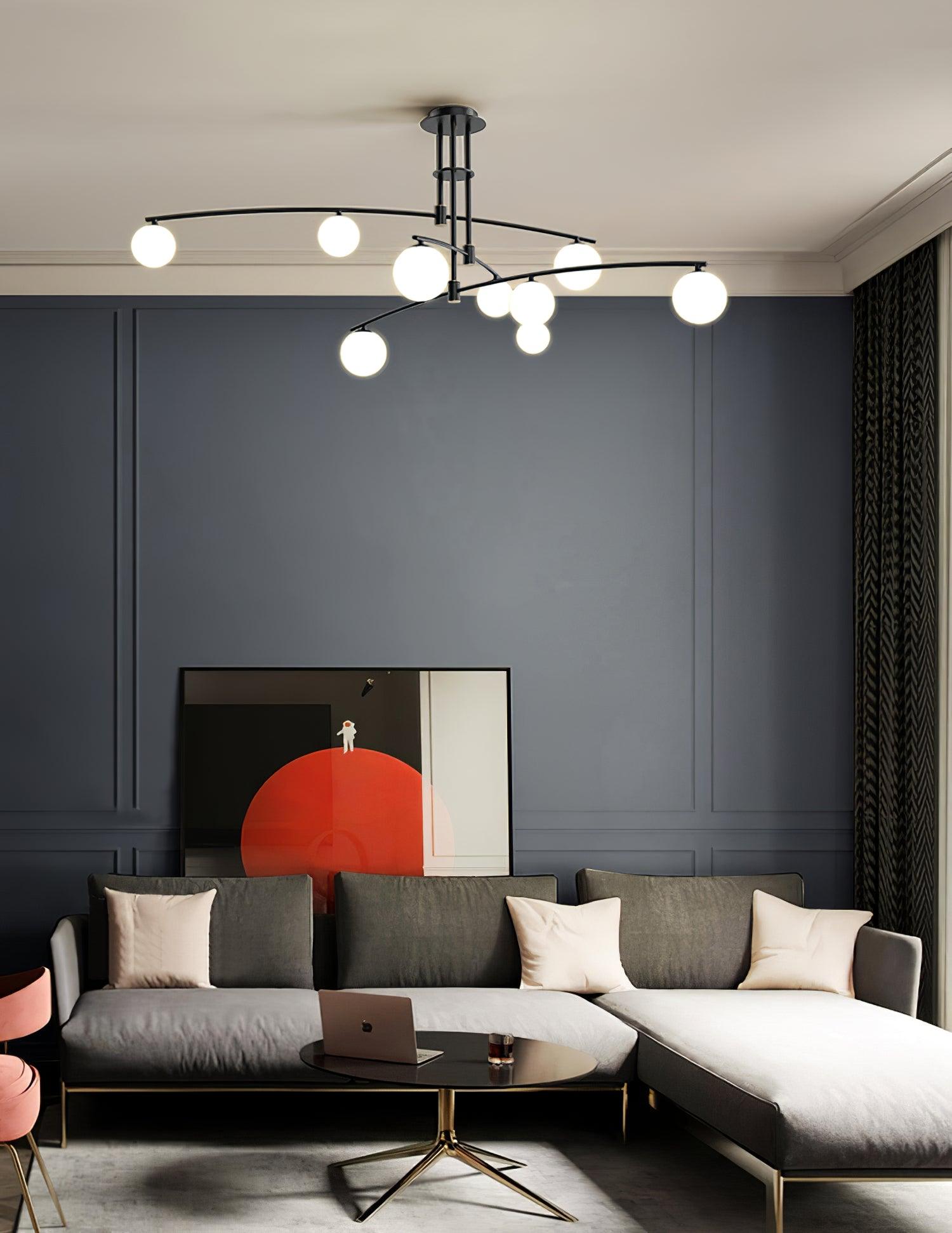 Lustra Chandelier Long Arm Modern 6-Light - Letslighting