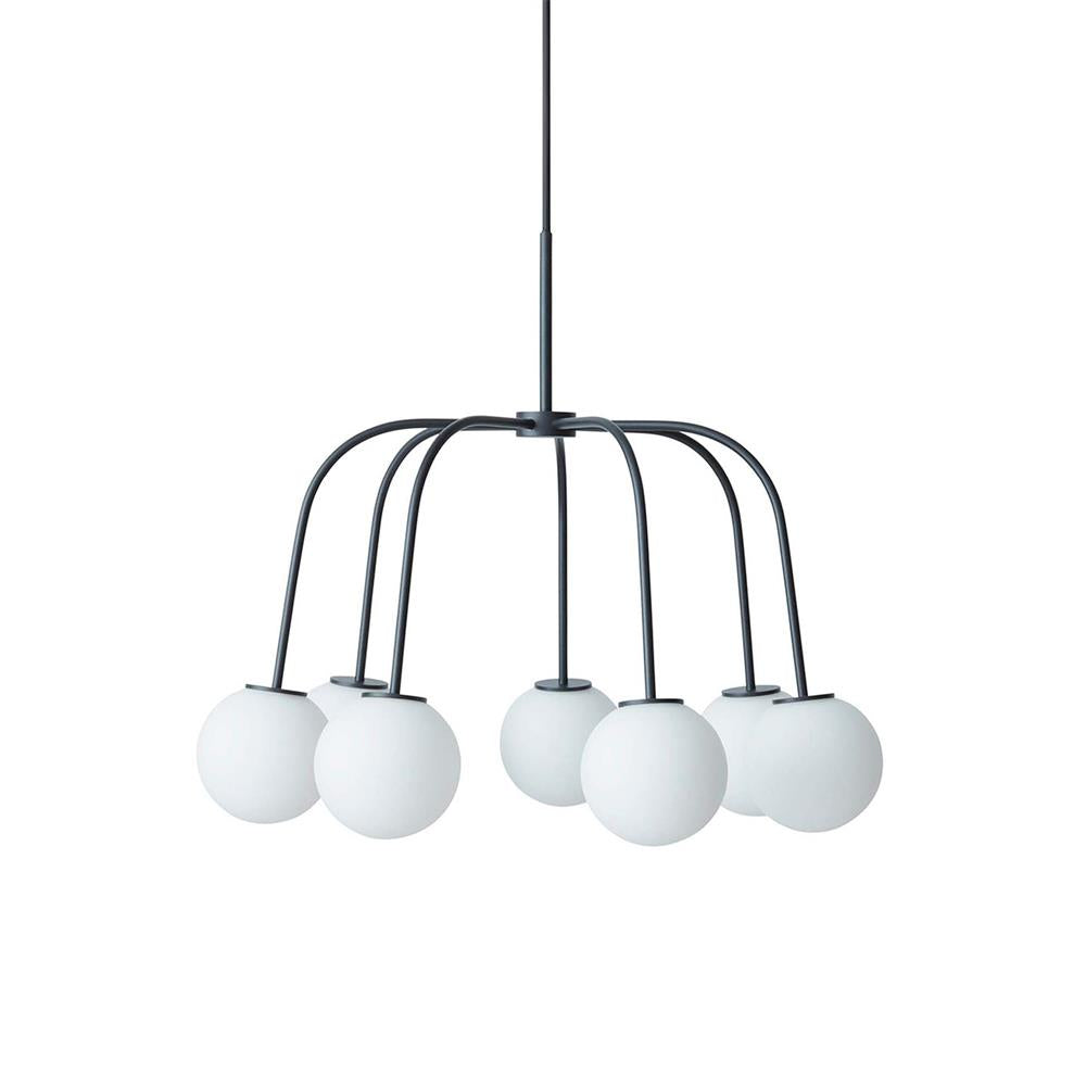 Elphaia Vintage Modern Octopus Black Glass Chandelier - Letslighting