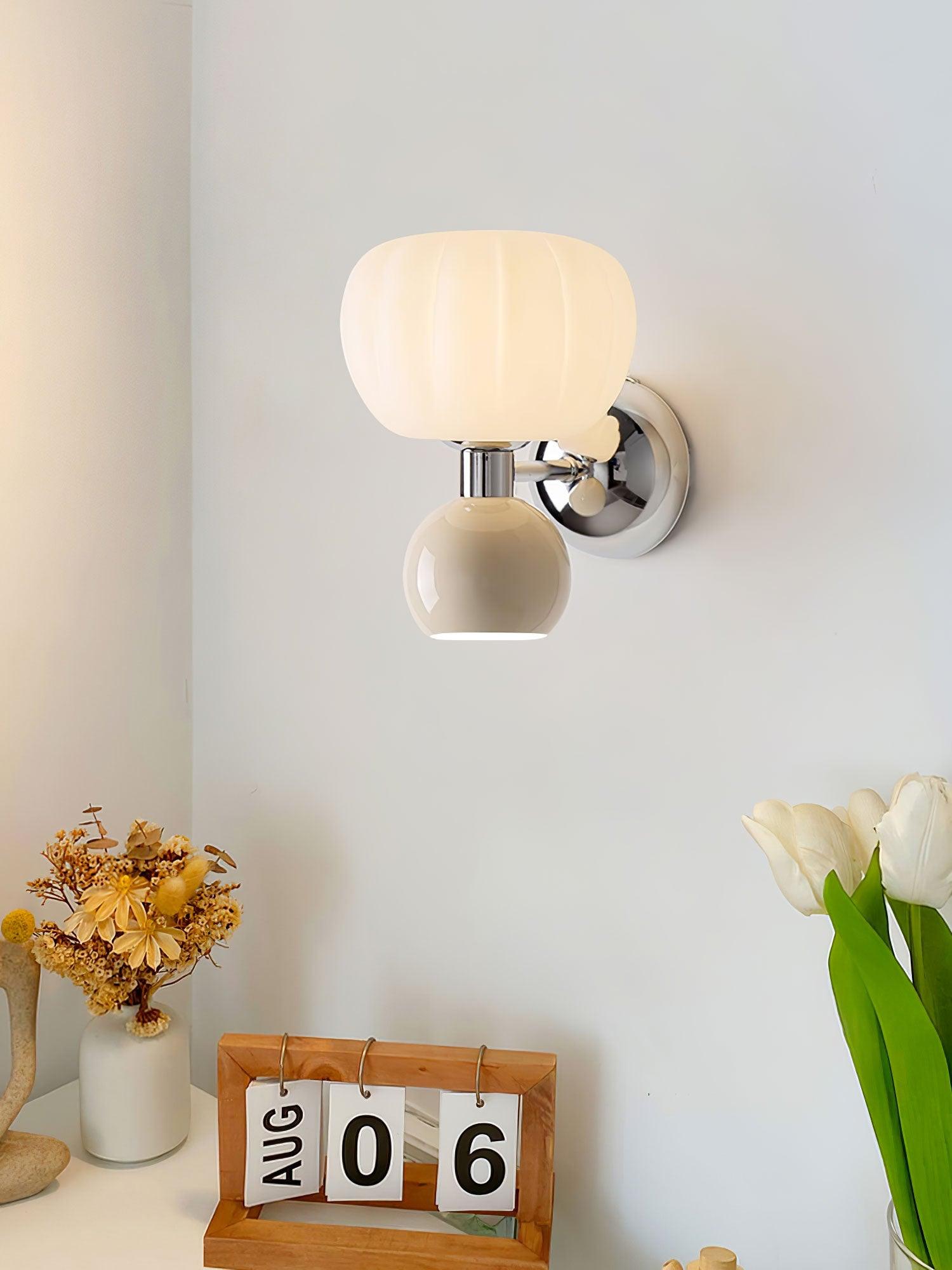 Erraeiel Nordic Art Cream Plastic Sconce Wall lamp - Letslighting