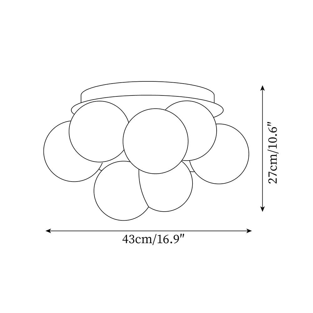 Ceiling Light Body Acrylic Bubbles Modern Minimalist - Letslighting