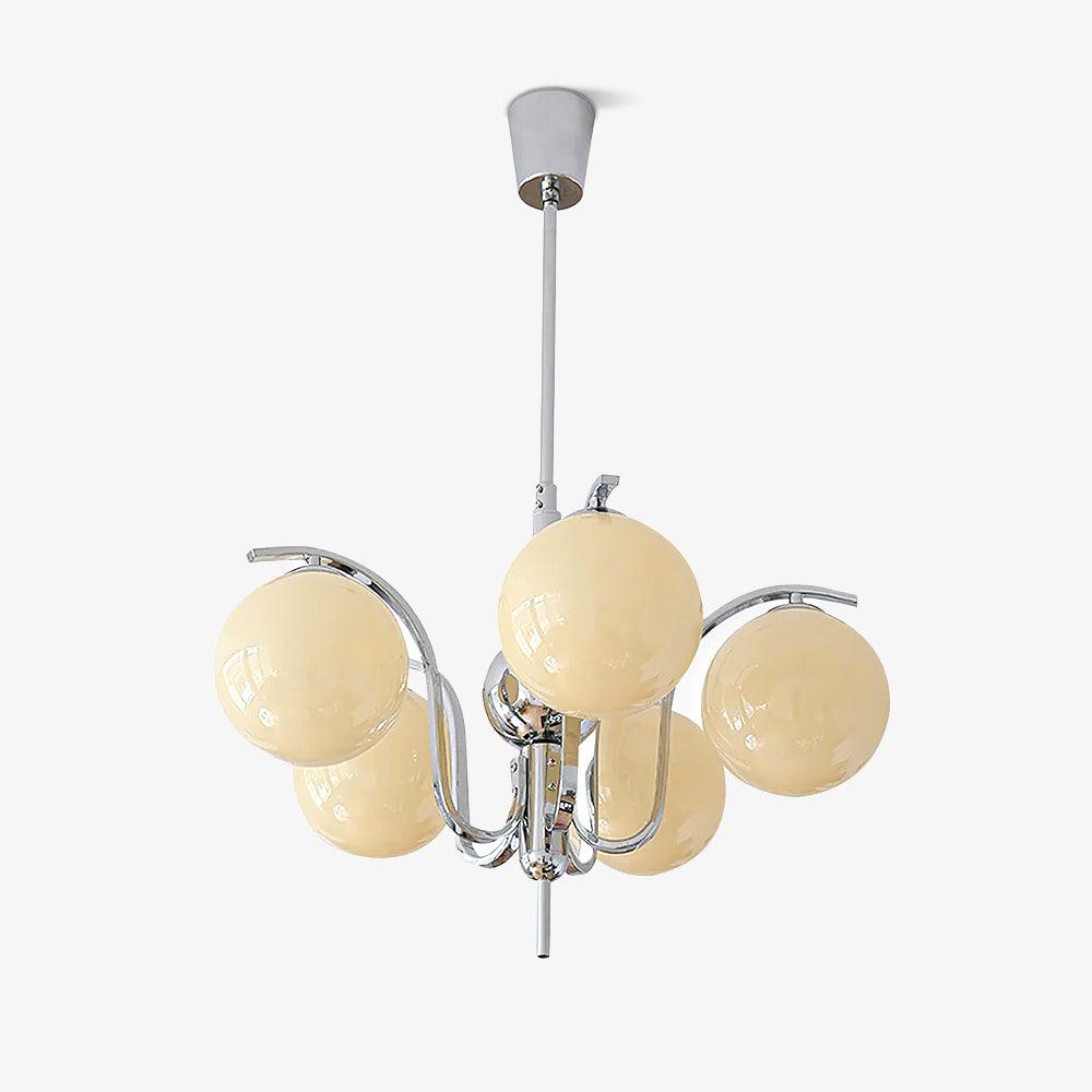 Lustra Chandelier Chrome Glass Modo Deco Elegant - Letslighting