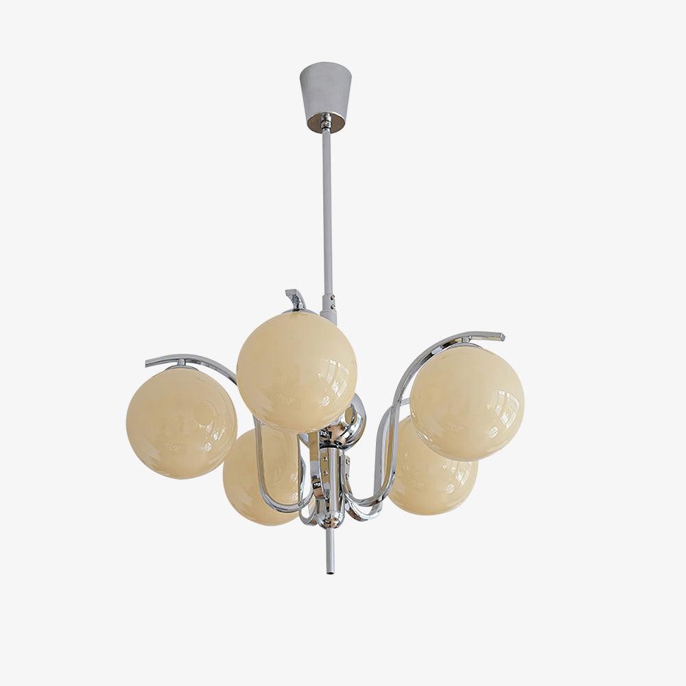 Lustra Chandelier Chrome Glass Modo Deco Elegant - Letslighting