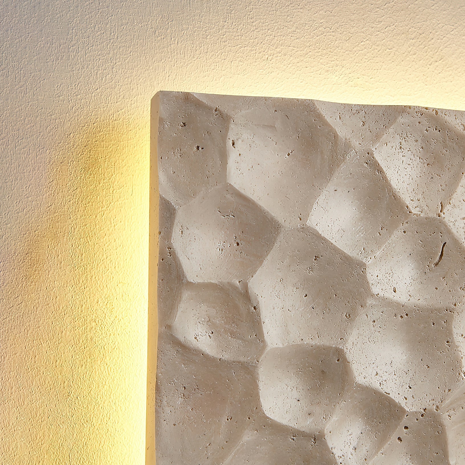 Vedoreth Individual Creativity Panel Travertine Sconce Wall Lamp - Letslighting