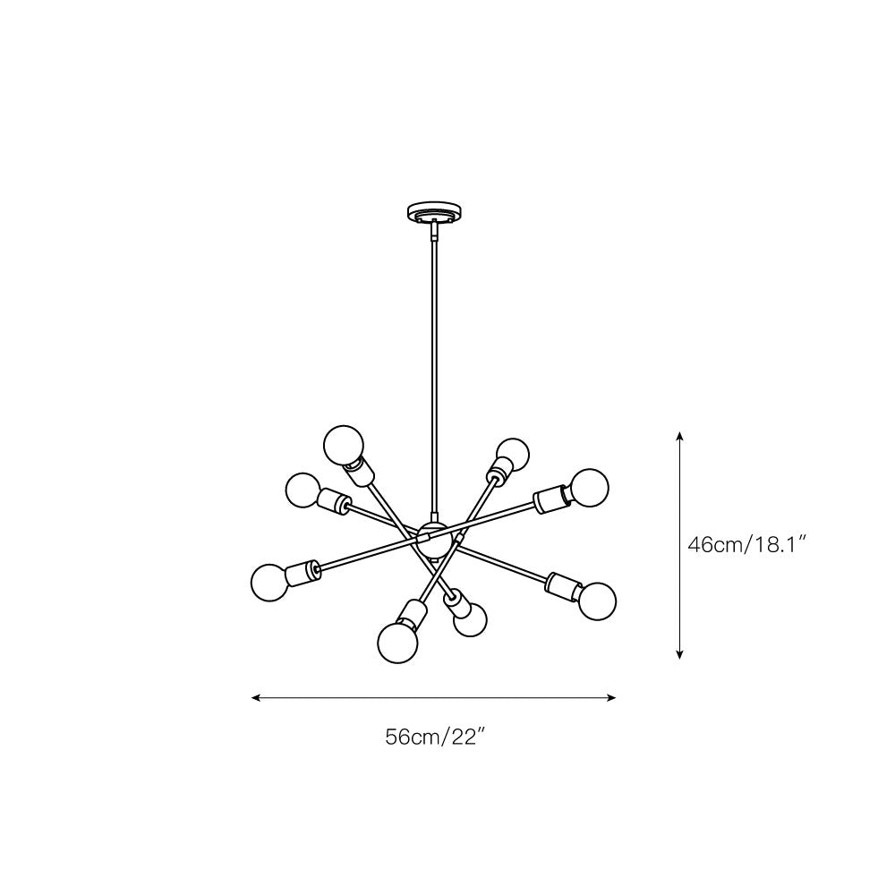 Olvenan Modern Minimalist Art Chandelier - Letslighting