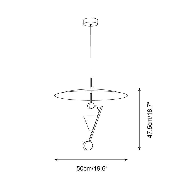 Modulo Pendant Lamp Bauhaus Geometric - Letslighting