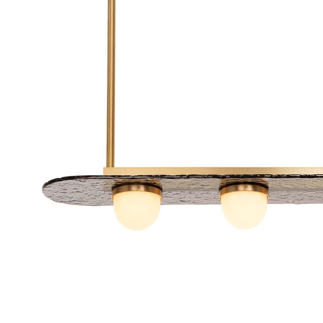 Lustra Chandelier LED Linear Gold Frame - Letslighting