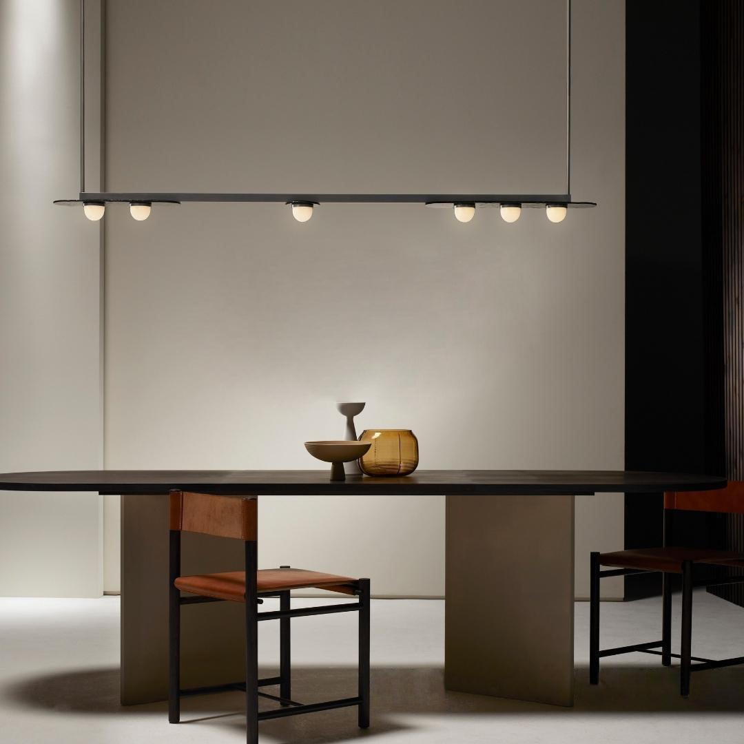 Lustra Chandelier LED Linear Gold Frame - Letslighting