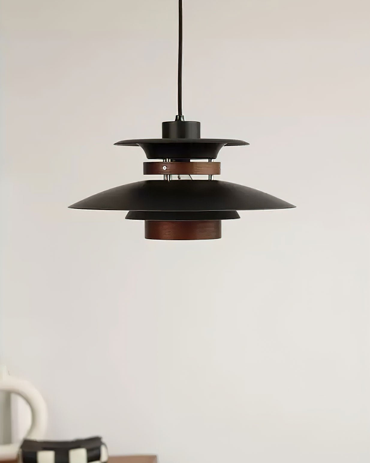 Nymera Wood Steel Pendant Lamp - Letslighting