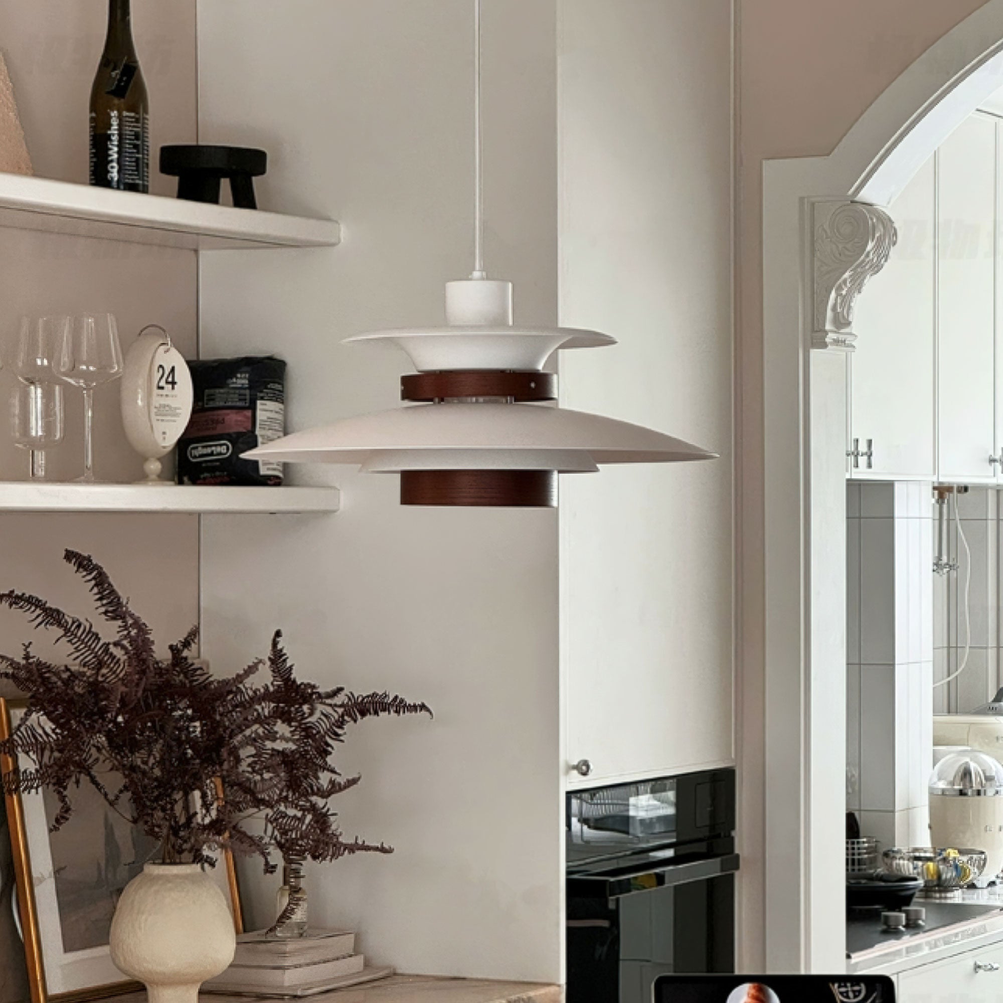 Nymera Wood Steel Pendant Lamp - Letslighting