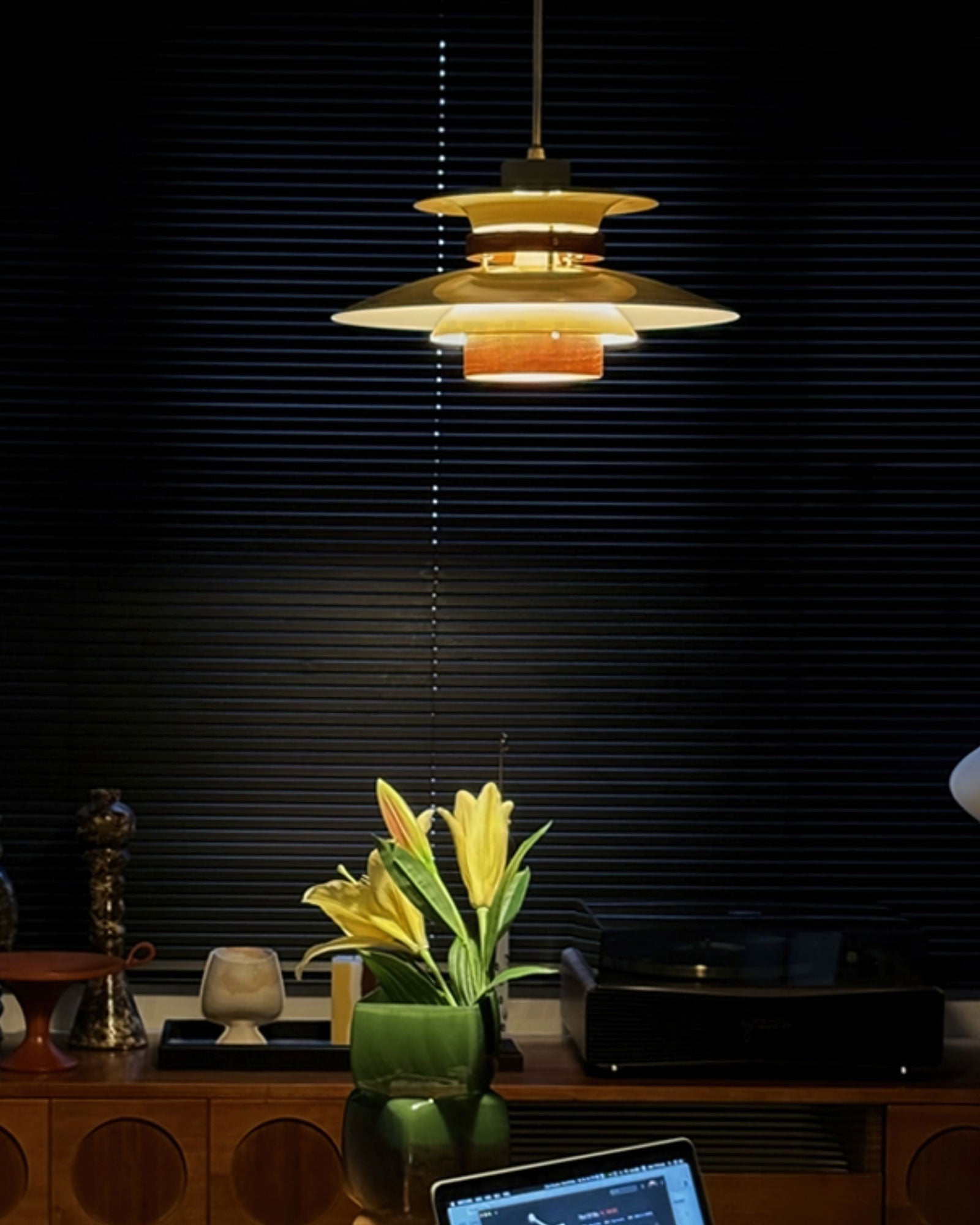 Nymera Wood Steel Pendant Lamp - Letslighting