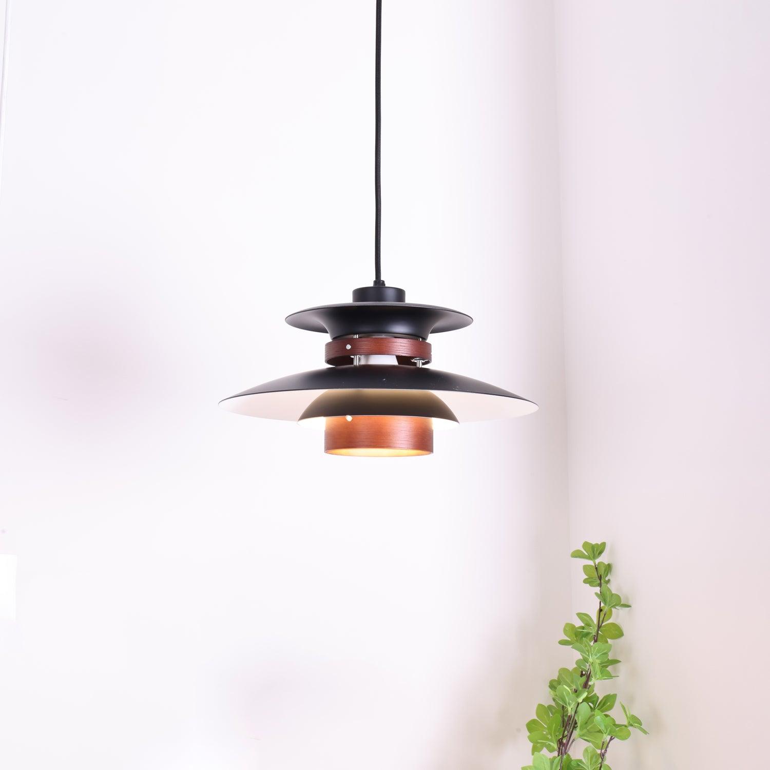 Nymera Wood Steel Pendant Lamp - Letslighting