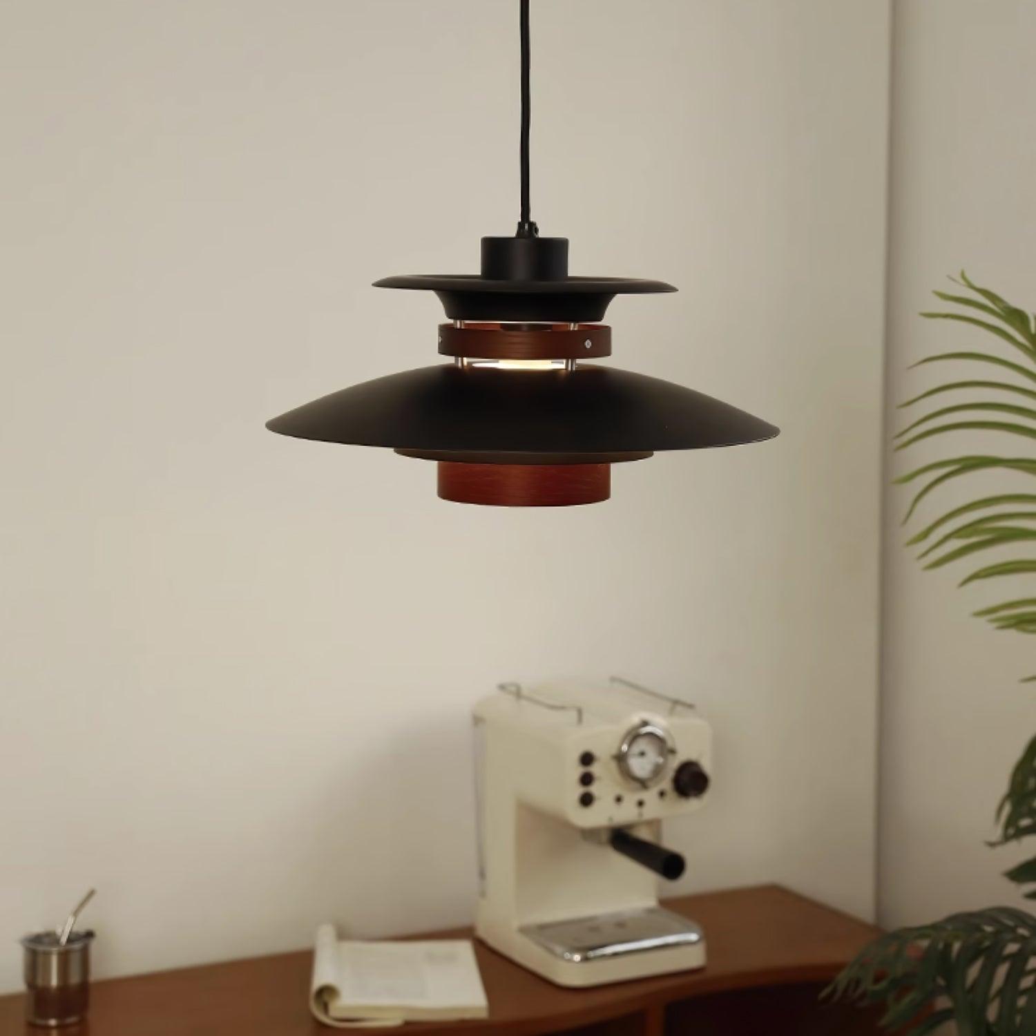 Nymera Wood Steel Pendant Lamp - Letslighting