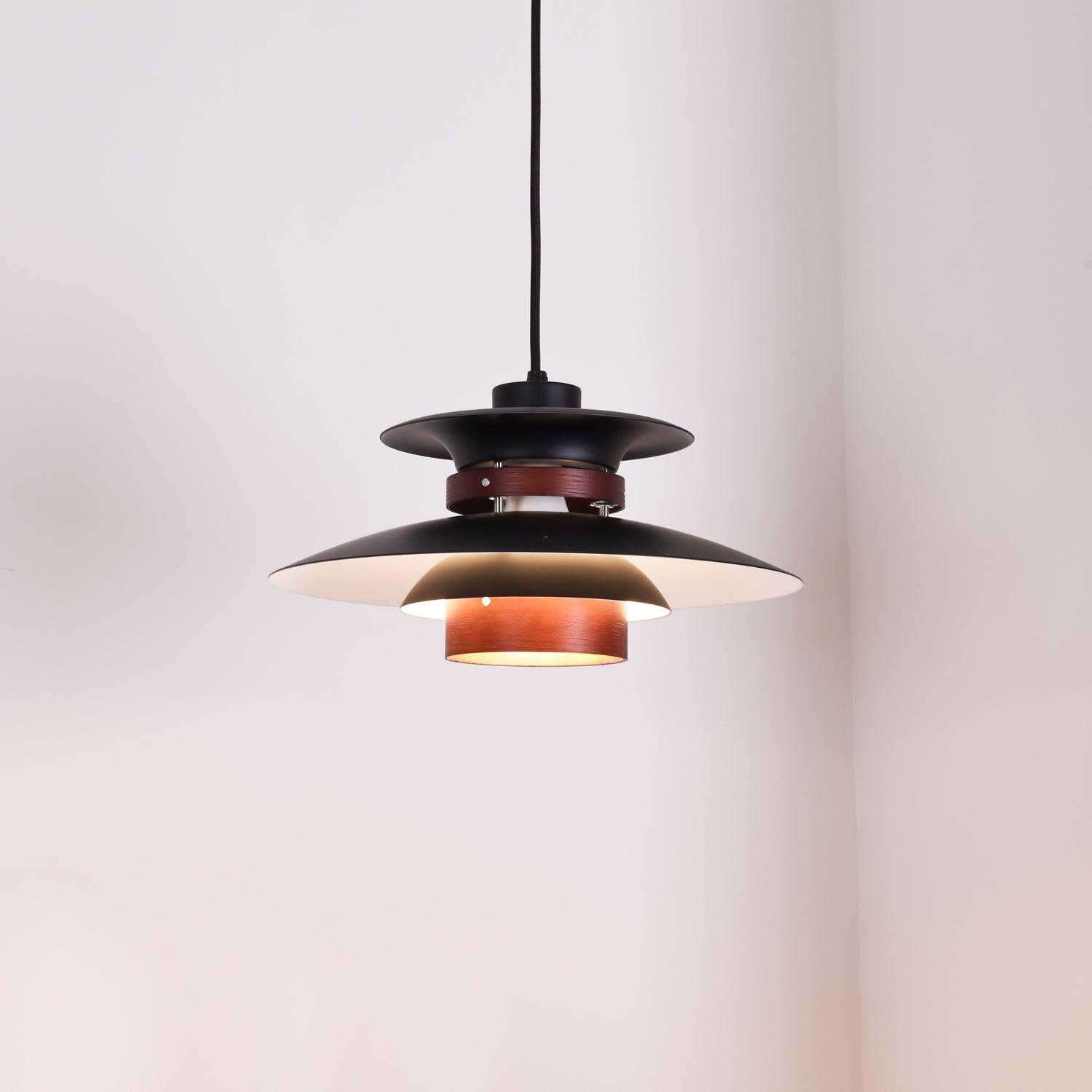 Nymera Wood Steel Pendant Lamp - Letslighting