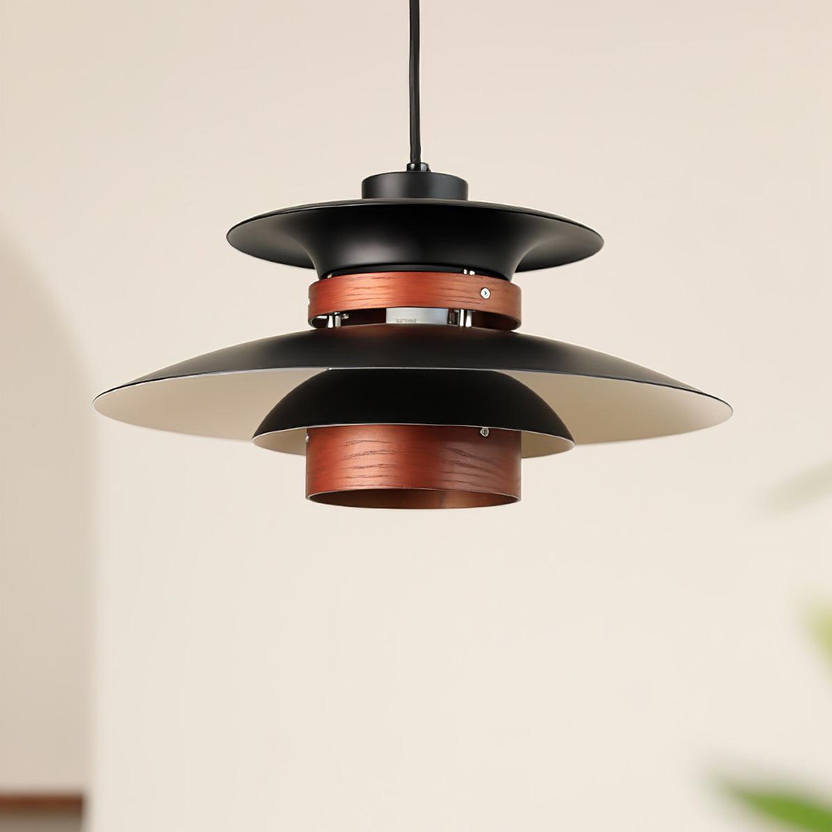 Nymera Wood Steel Pendant Lamp - Letslighting