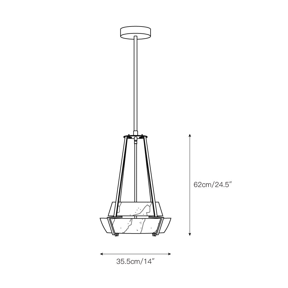 Avlireth Modern Minimalist Alabaster Pendant Lamp - Letslighting