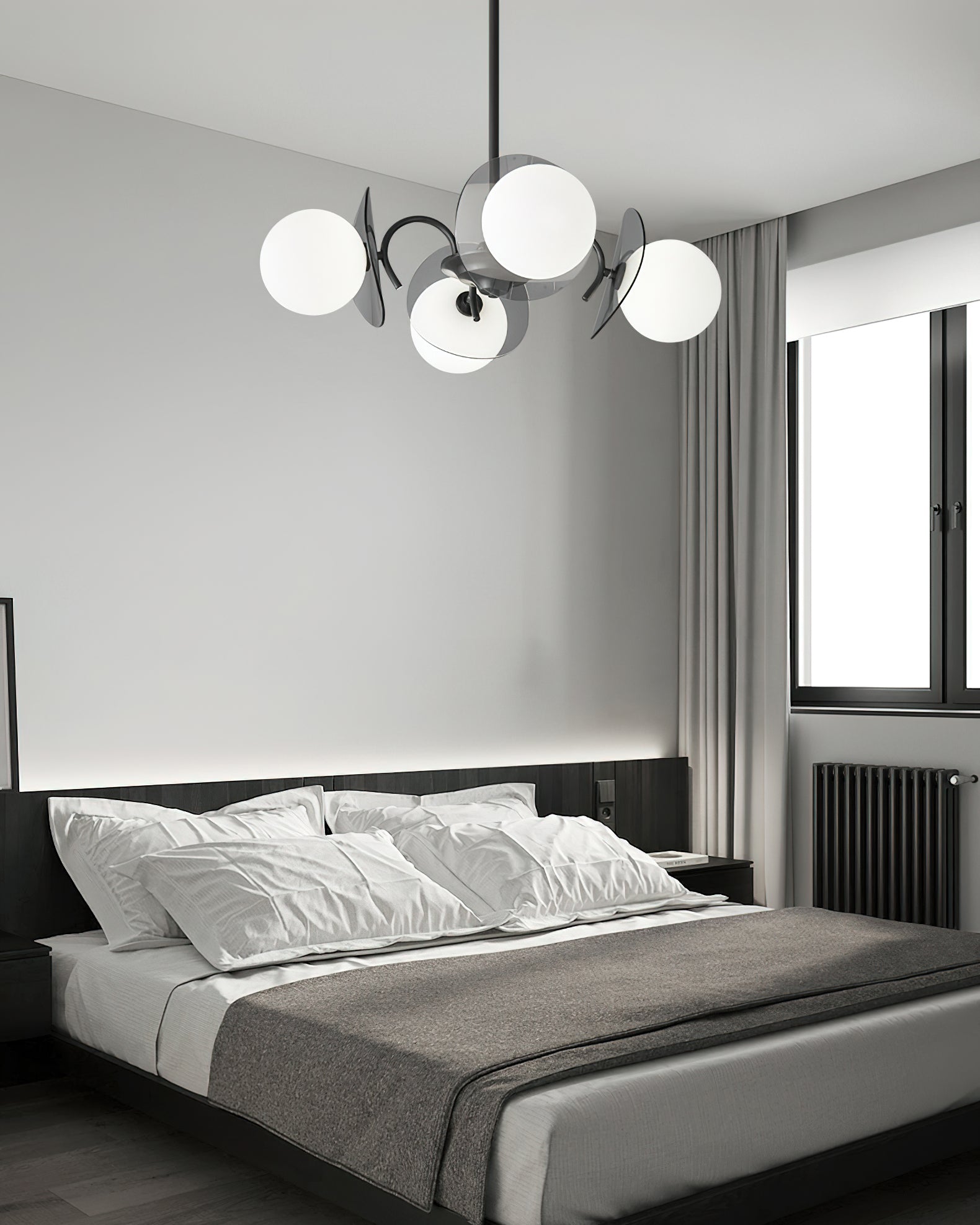 Aurora Chandelier Globe Arm Sculptural - Letslighting