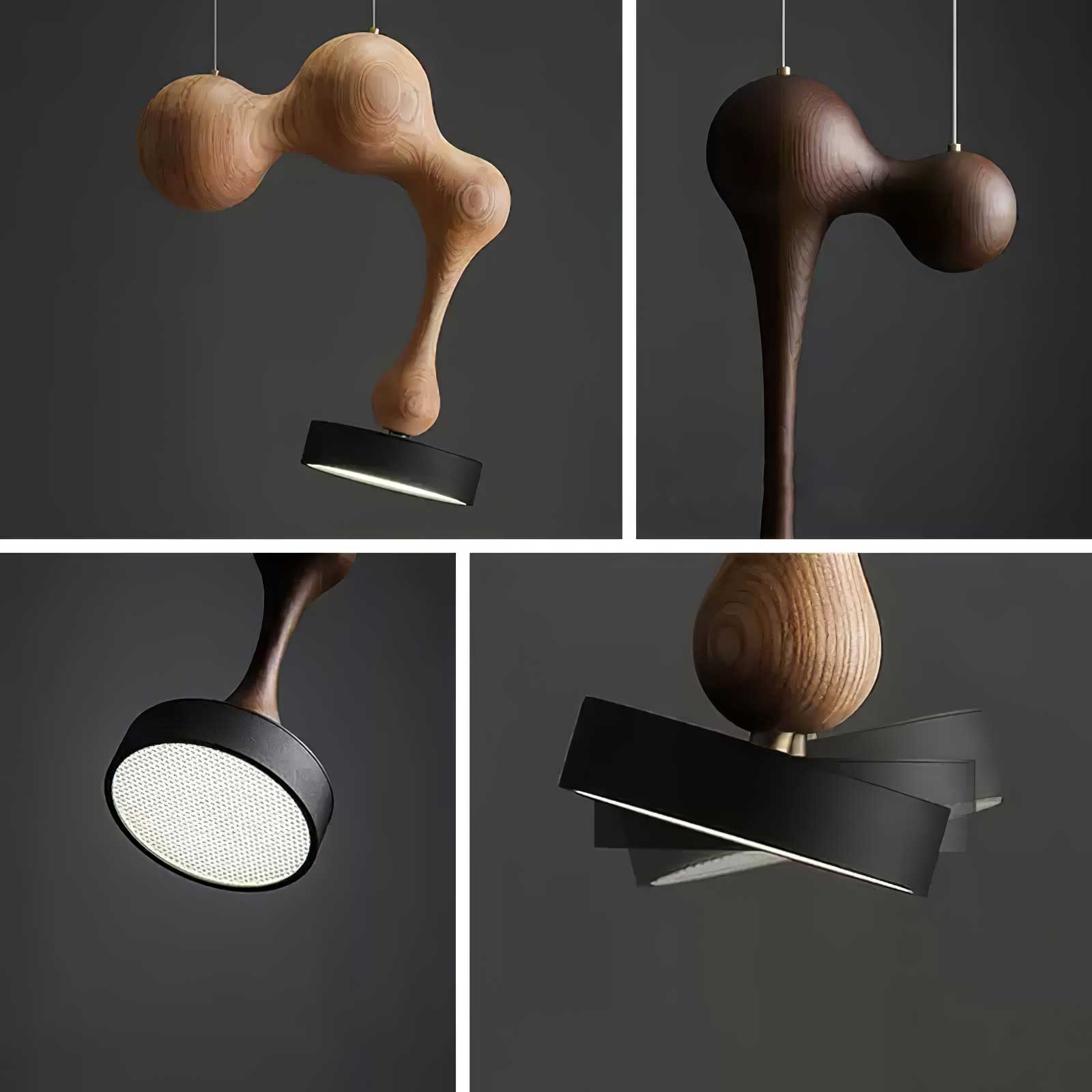 Drovia Rustic Wooden Pendant Light - Letslighting