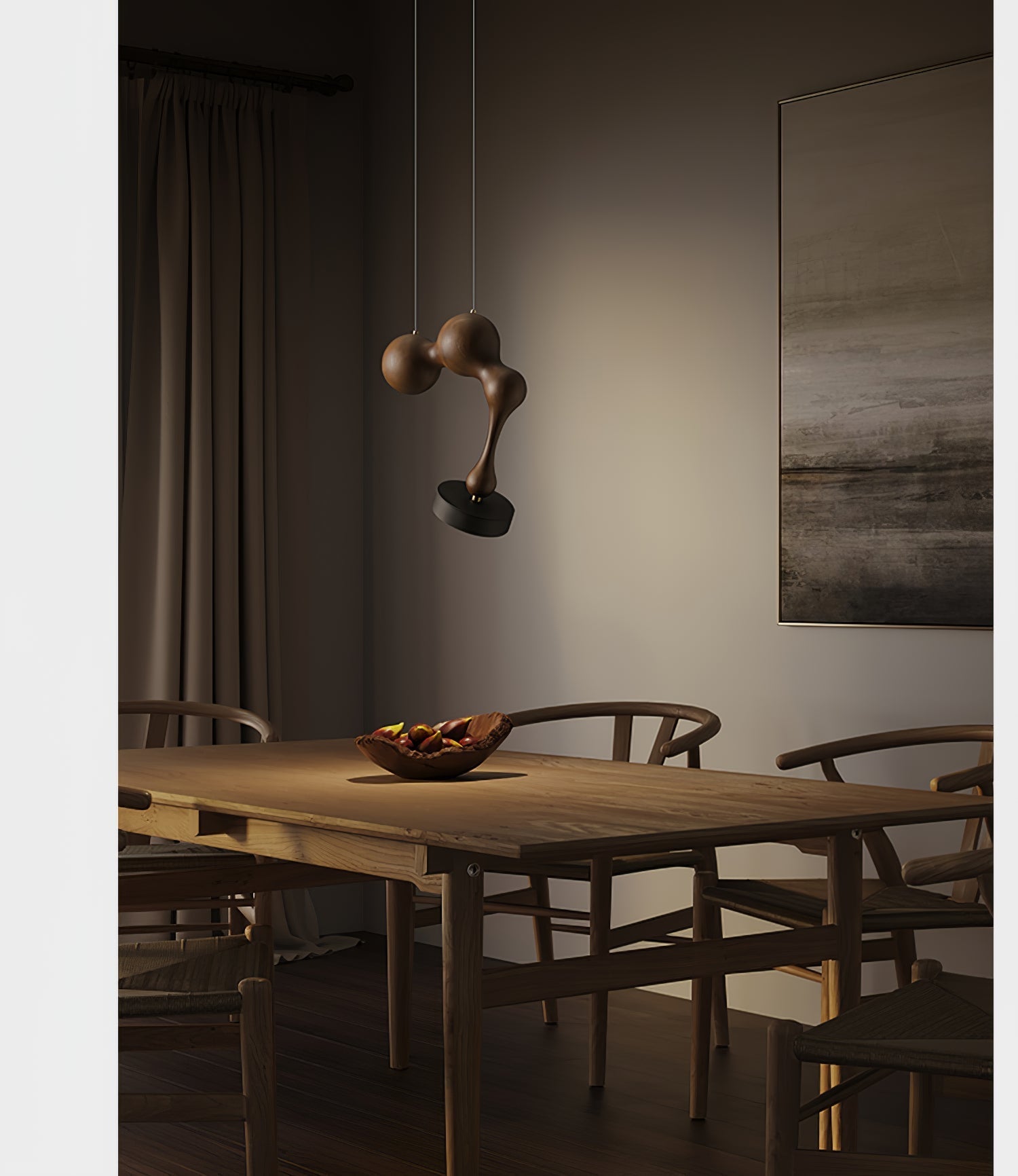 Drovia Rustic Wooden Pendant Light - Letslighting