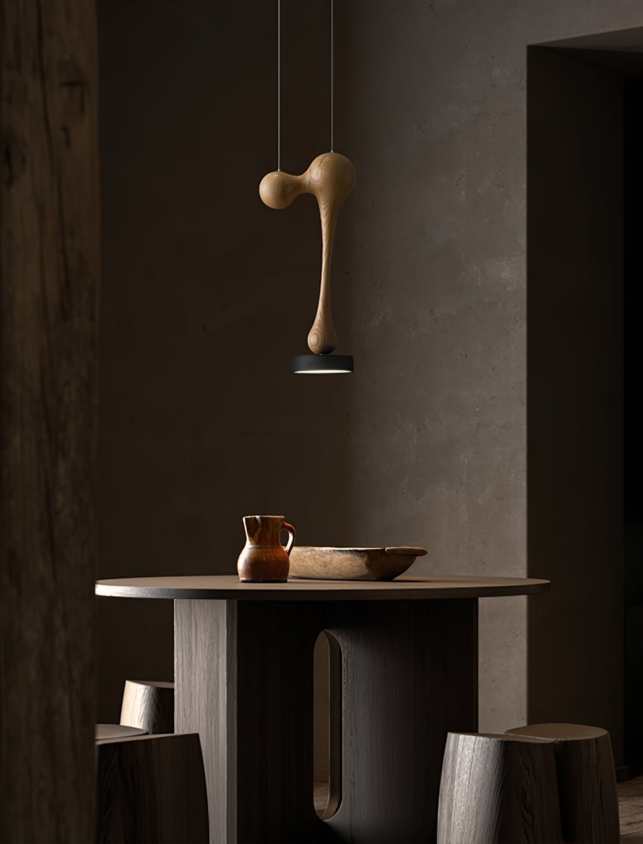 Drovia Rustic Wooden Pendant Light - Letslighting