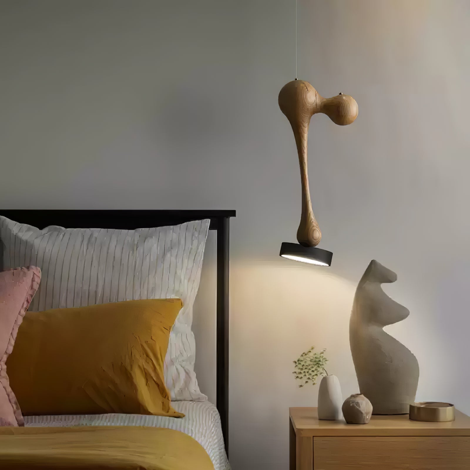 Drovia Rustic Wooden Pendant Light - Letslighting