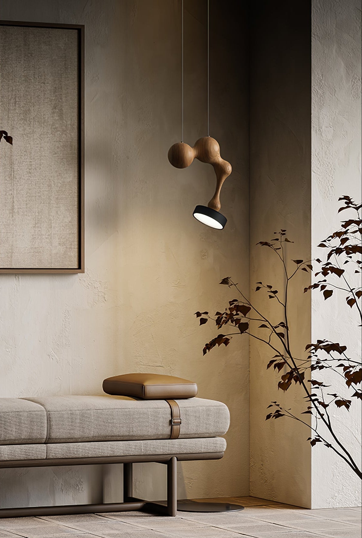 Drovia Rustic Wooden Pendant Light - Letslighting