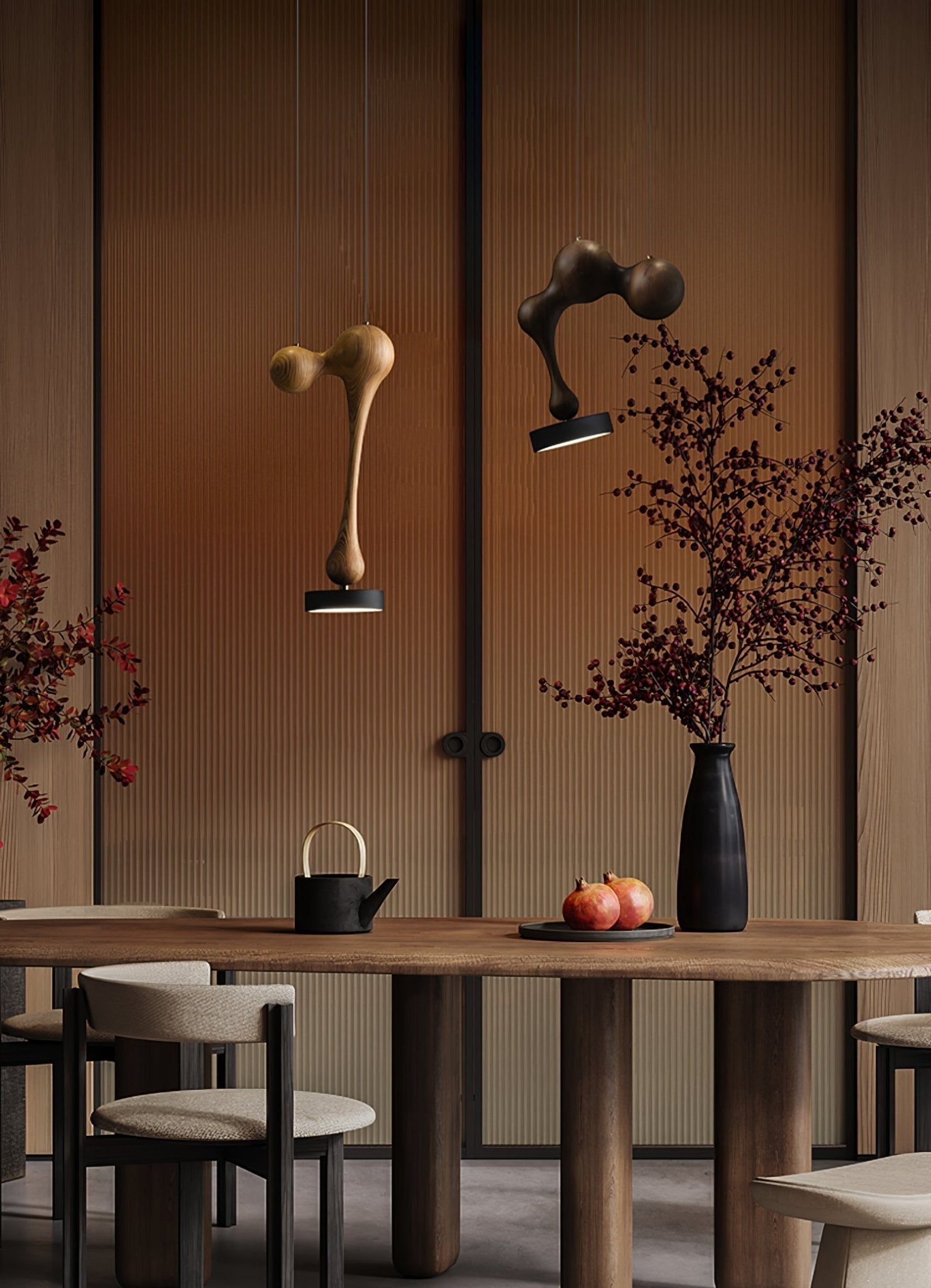 Drovia Rustic Wooden Pendant Light - Letslighting