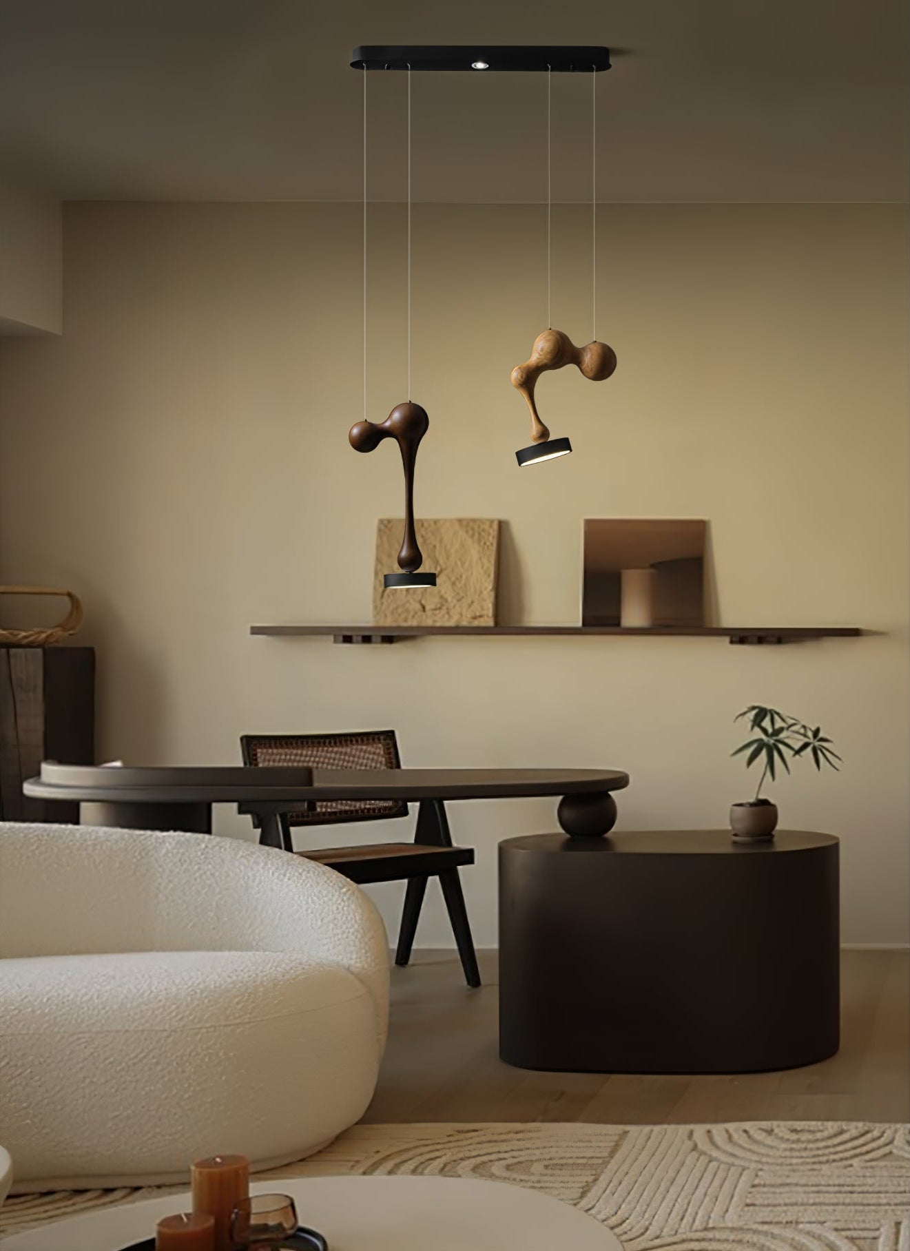 Drovia Rustic Wooden Pendant Light - Letslighting