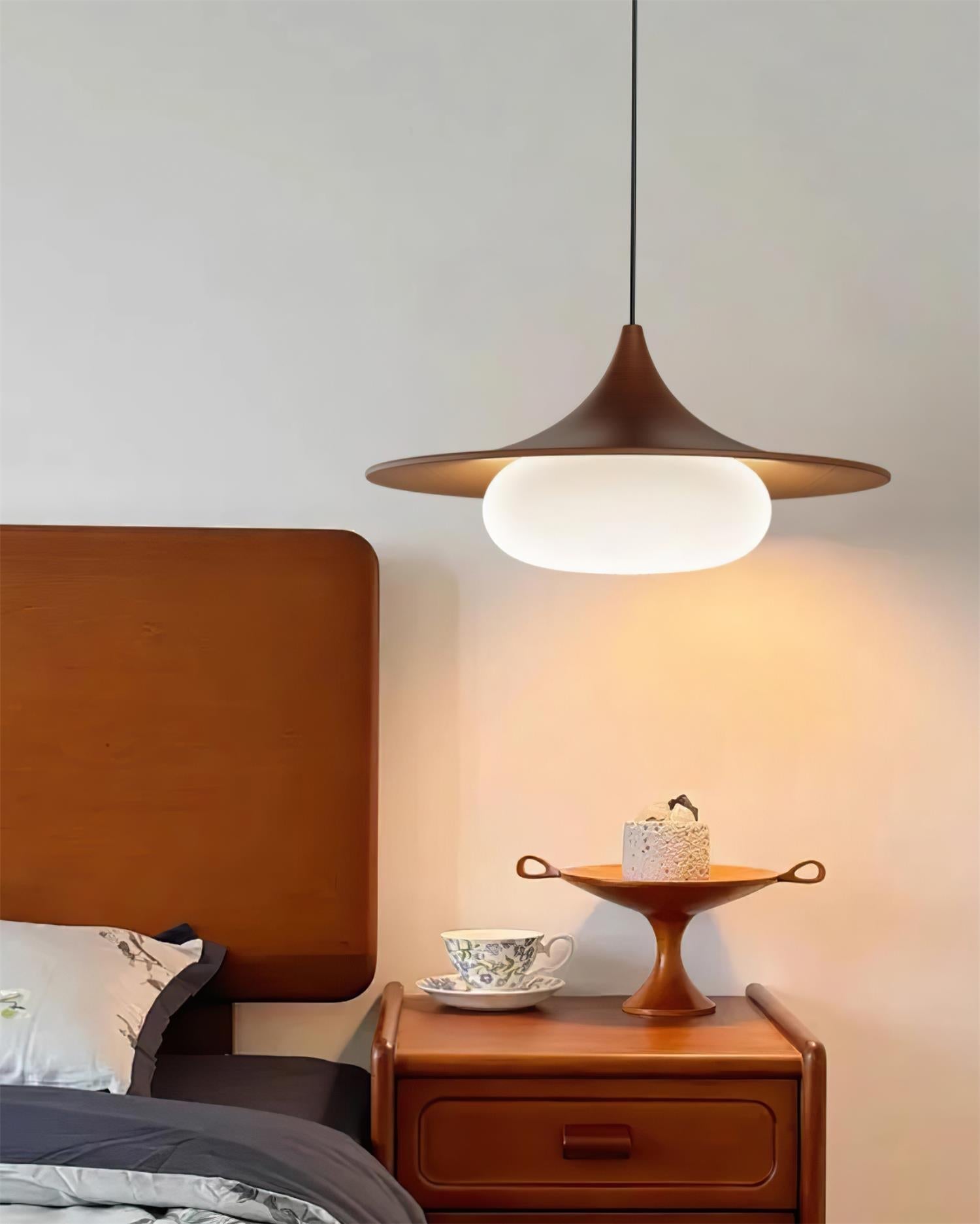 Ovelis Wooden Canopy Pendant Lamp - Letslighting