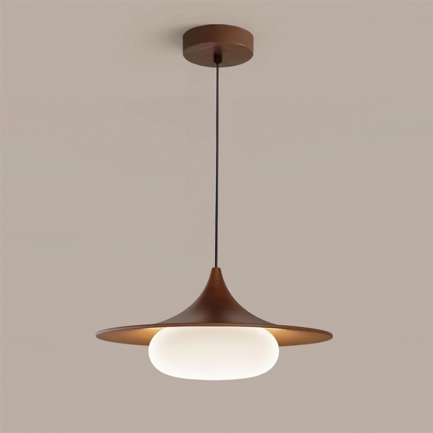 Ovelis Wooden Canopy Pendant Lamp - Letslighting