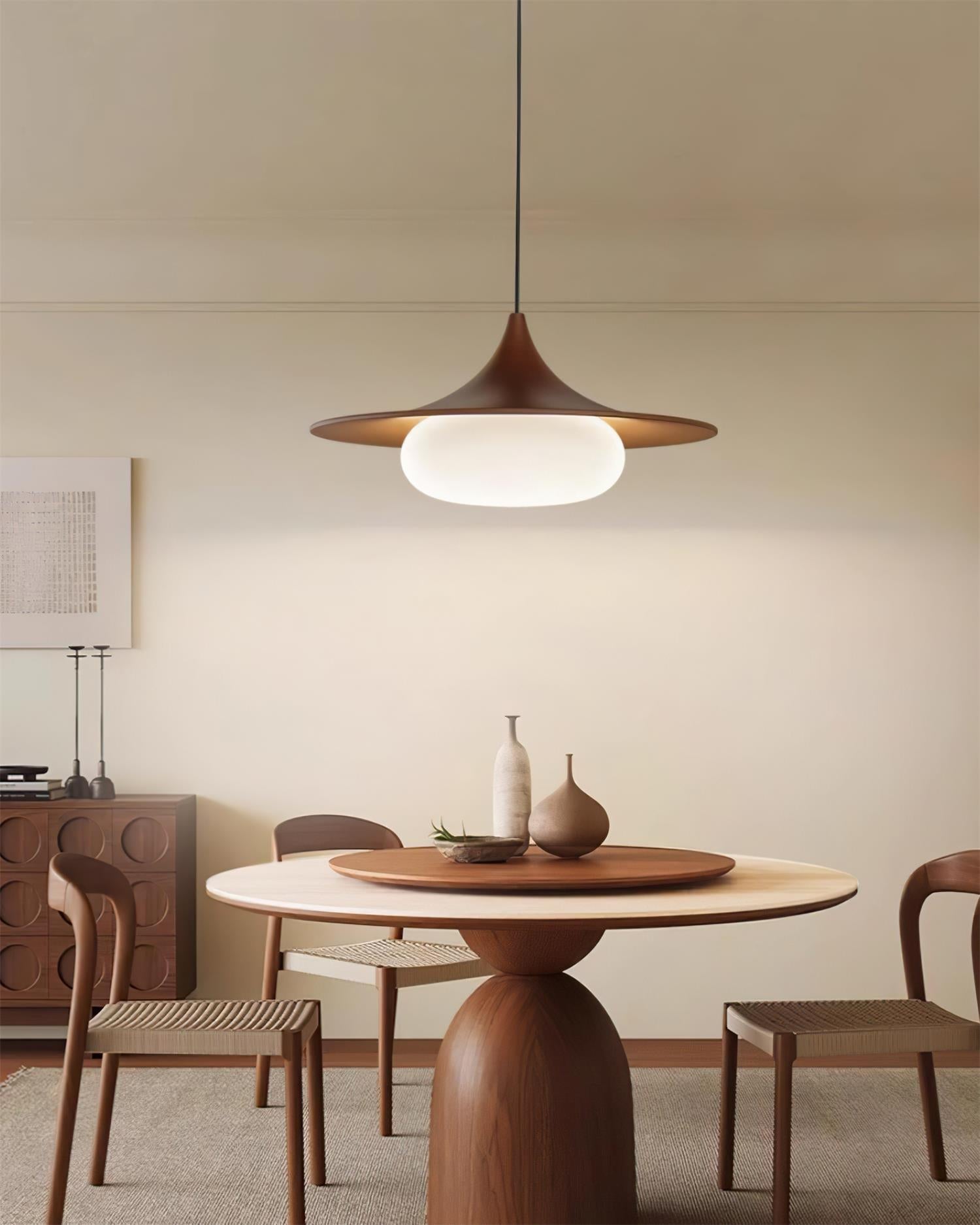 Ovelis Wooden Canopy Pendant Lamp - Letslighting