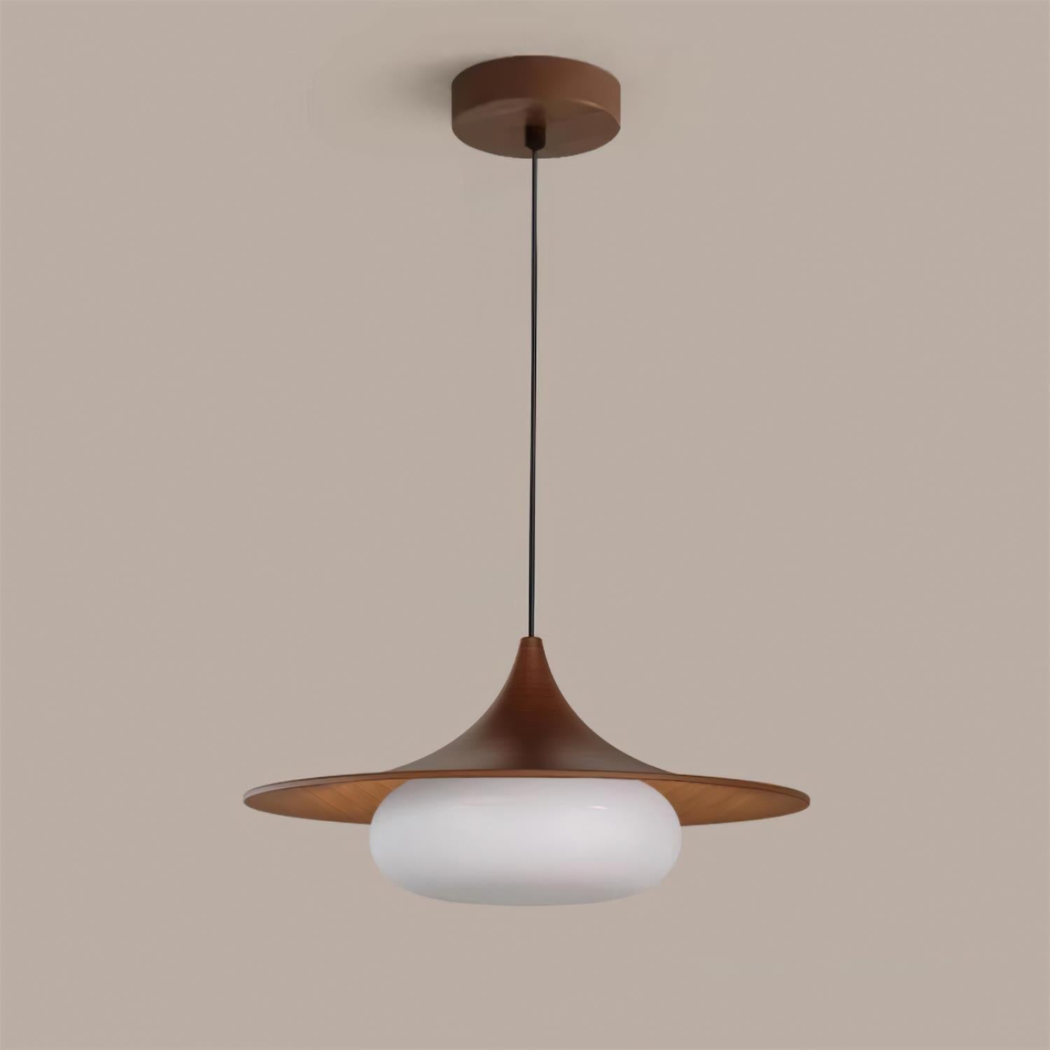 Ovelis Wooden Canopy Pendant Lamp - Letslighting