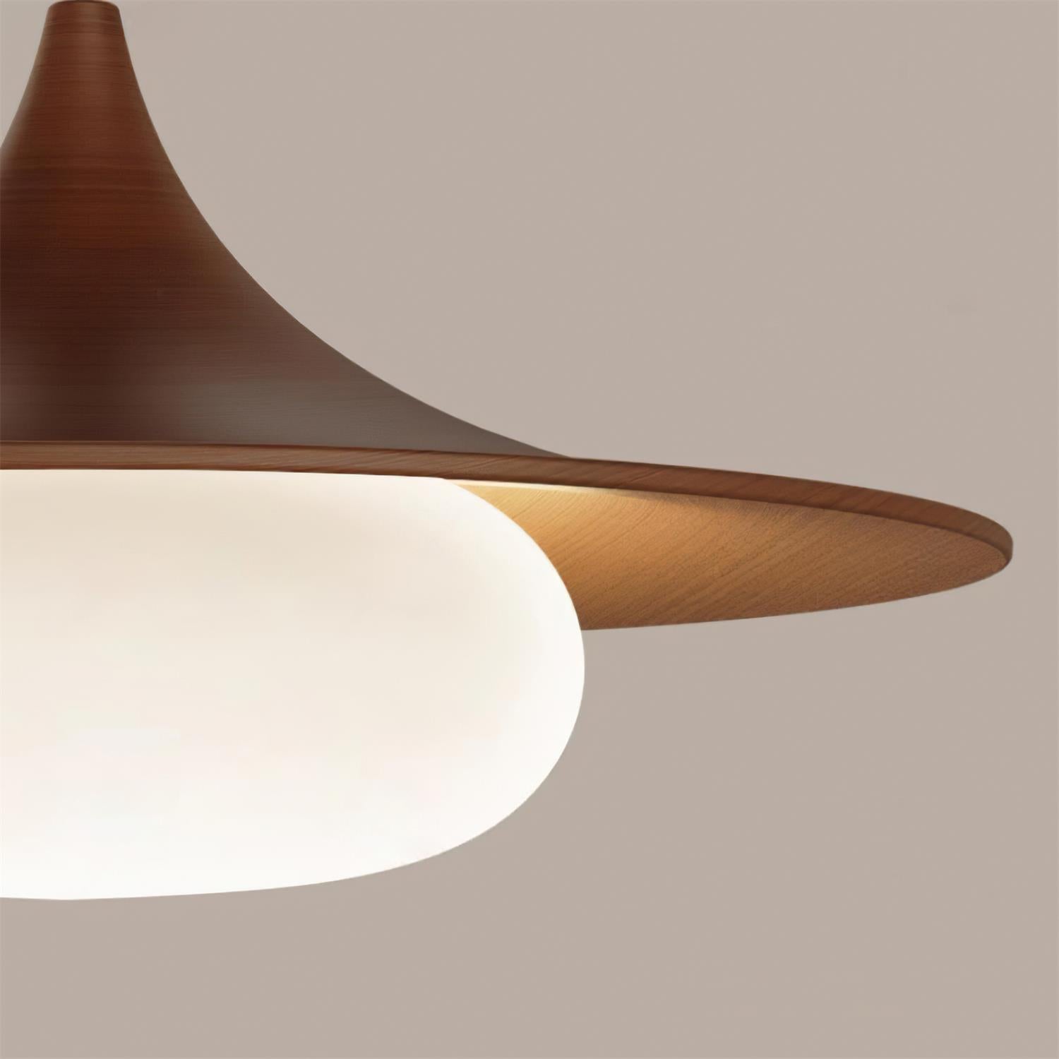 Ovelis Wooden Canopy Pendant Lamp - Letslighting