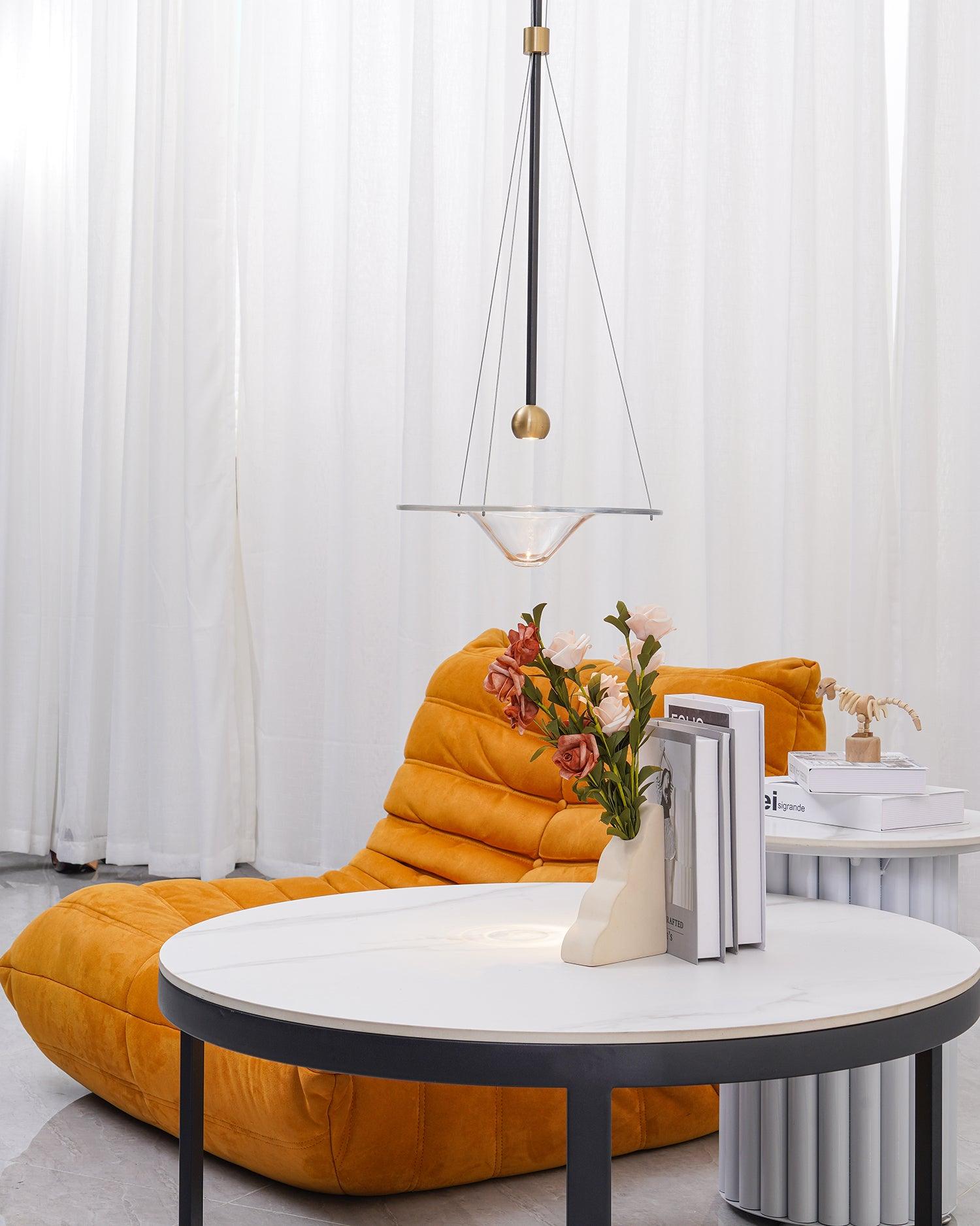 Vesperce Brass Minimalistic Pendant Light - Letslighting