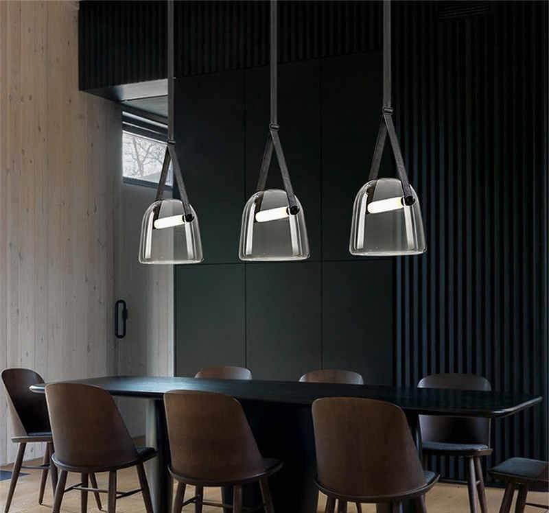 Averisce Leather Industrial Pendant Light - Letslighting