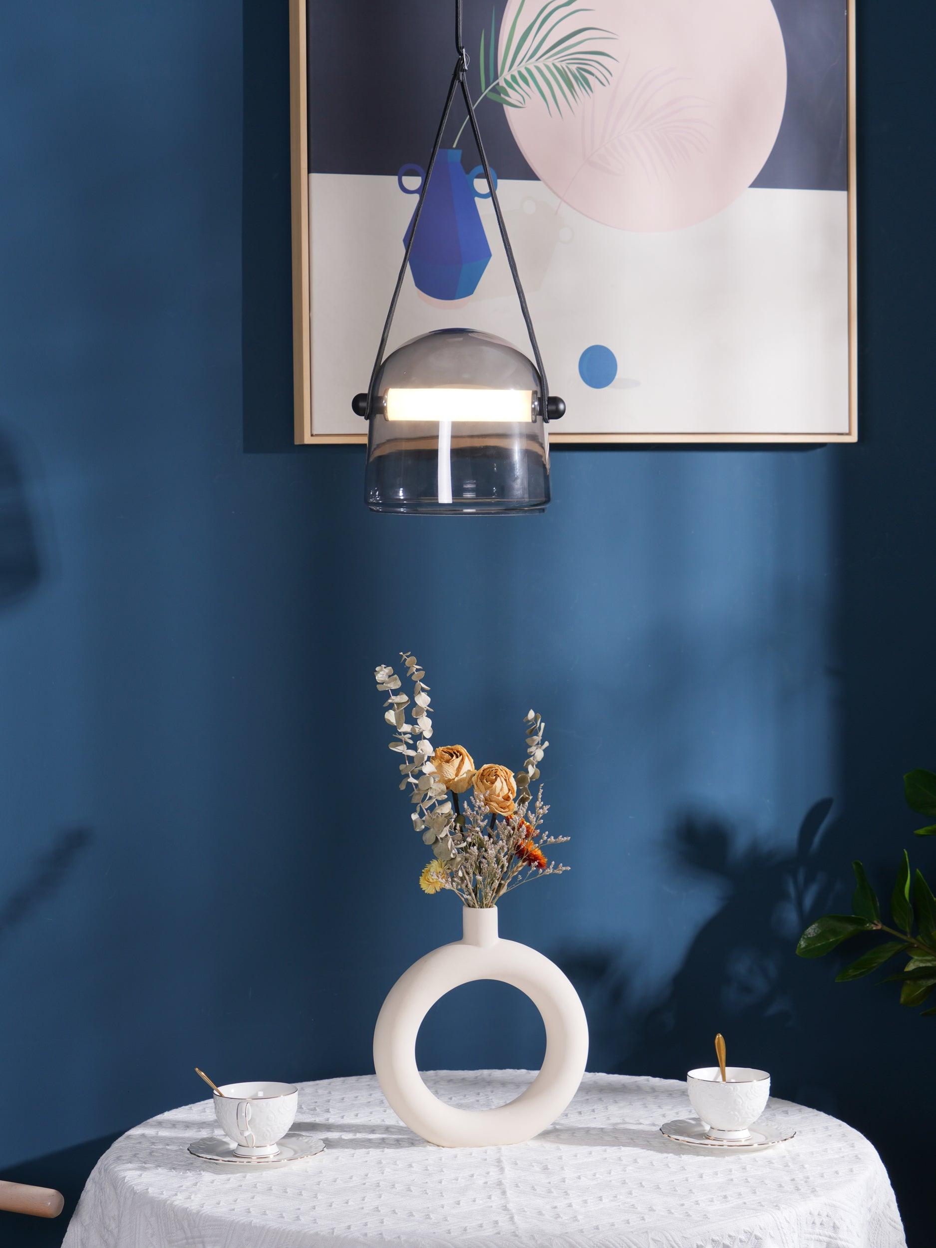 Averisce Leather Industrial Pendant Light - Letslighting